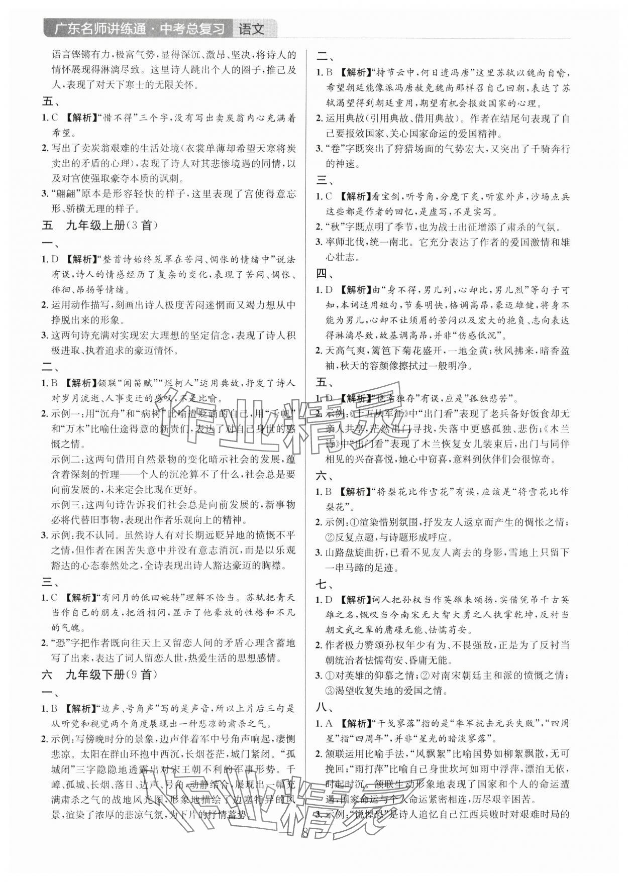 2025年廣東名師講練通中考總復習語文 第8頁