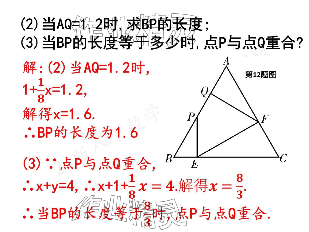 2025年一本通武漢出版社八年級(jí)數(shù)學(xué)下冊(cè)北師大版核心板 參考答案第45頁(yè)