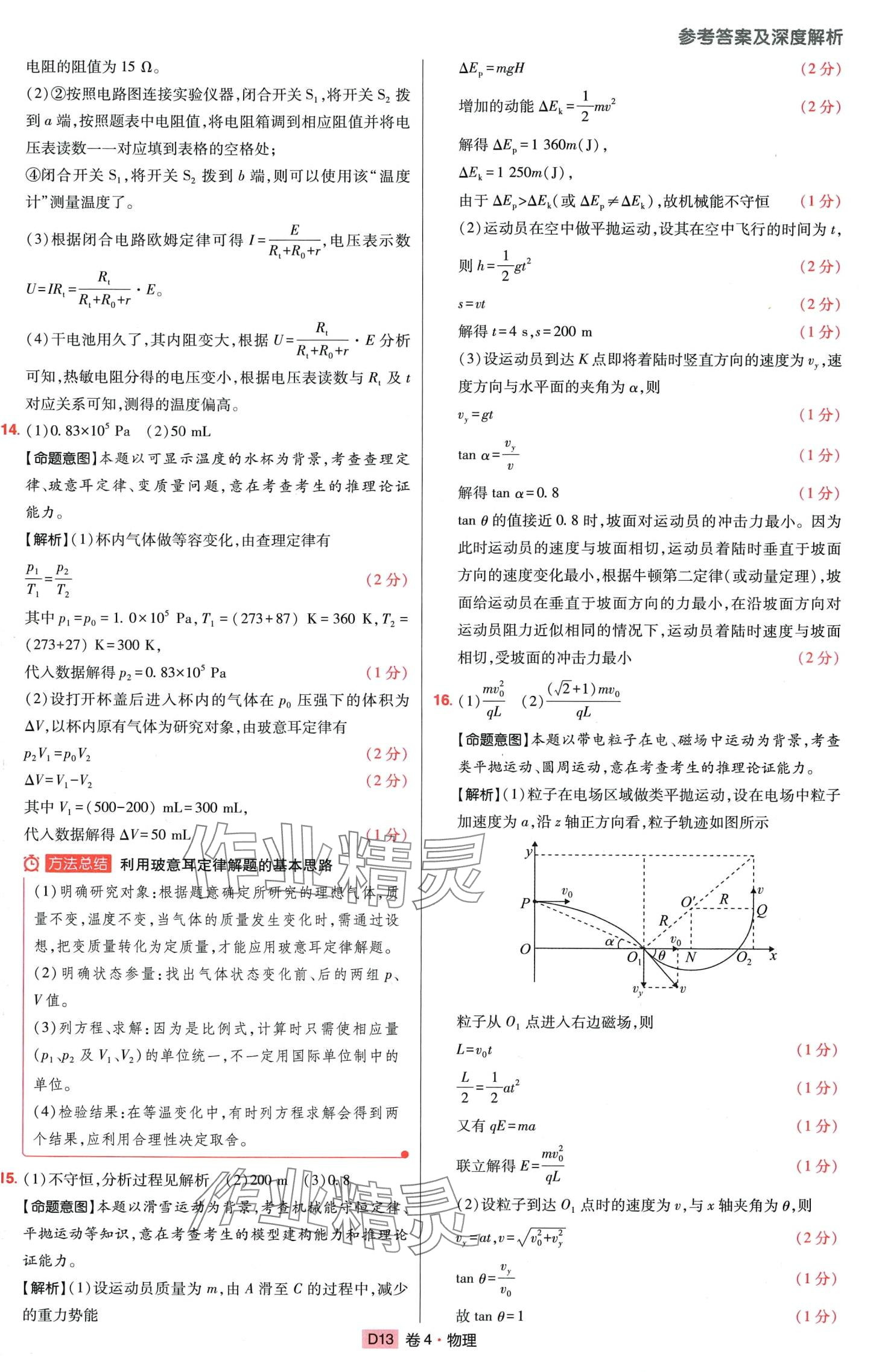 2024年高考快遞高考模擬匯編高中物理 第12頁(yè)