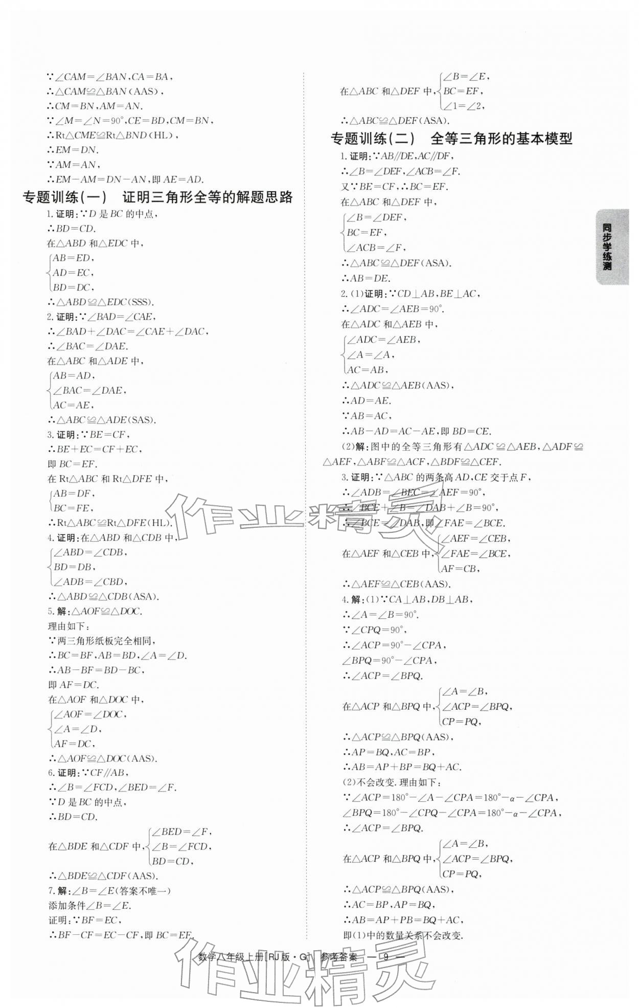 2025年全效學習同步學練測八年級數學上冊人教版 第9頁
