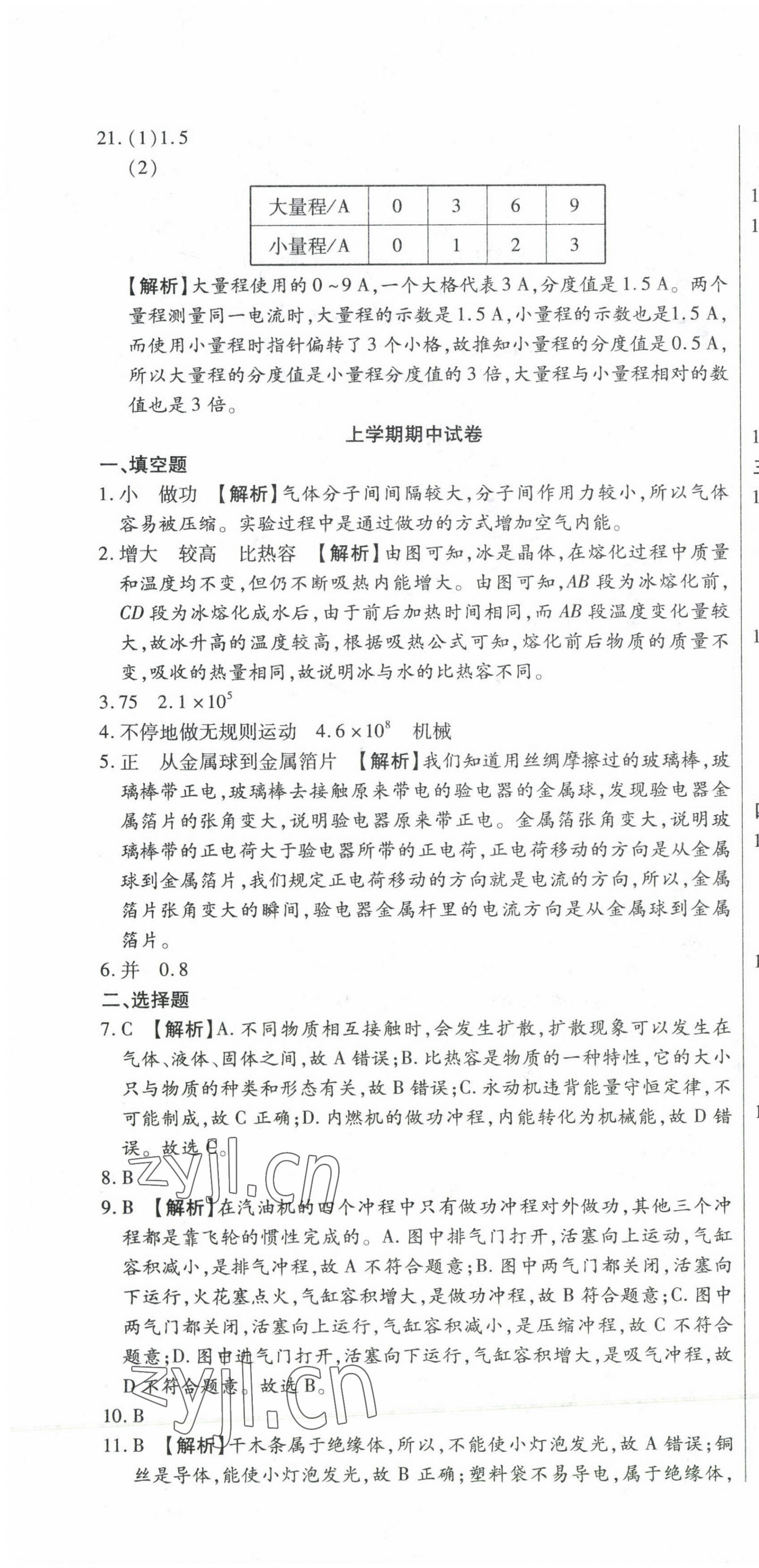 2023年ABC考王全程測(cè)評(píng)試卷九年級(jí)物理全一冊(cè)人教版 第10頁(yè)