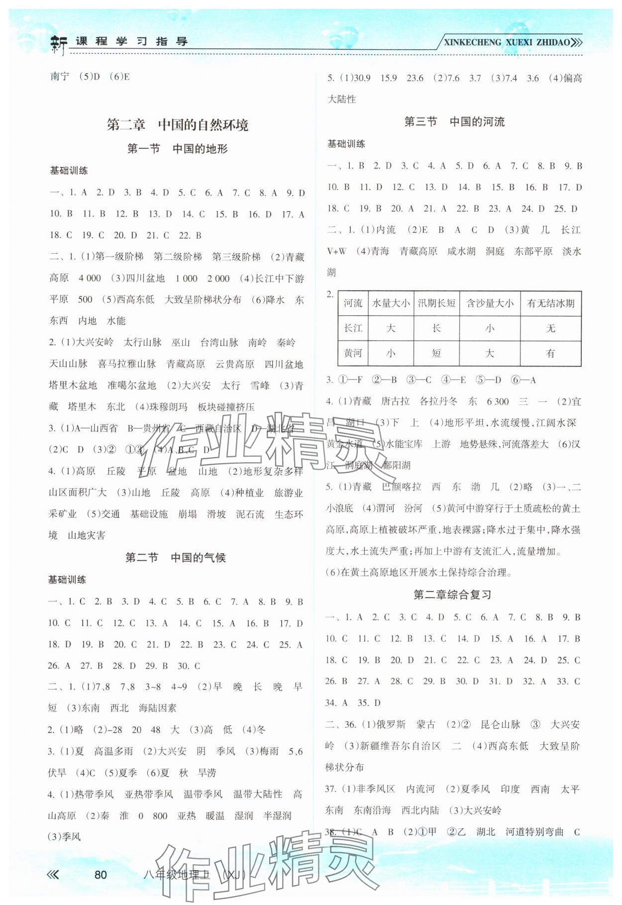 2023年新課程學習指導(dǎo)南方出版社八年級地理上冊湘教版 第2頁