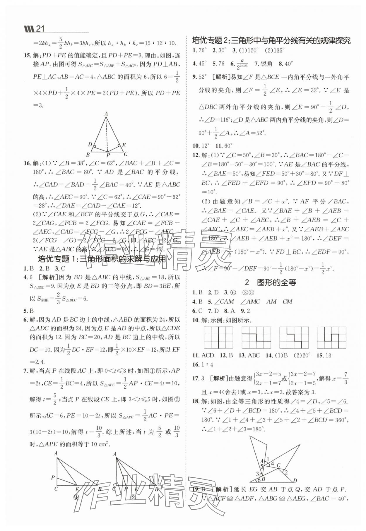 2025年同行學(xué)案七年級數(shù)學(xué)上冊魯教版五四制 參考答案第3頁