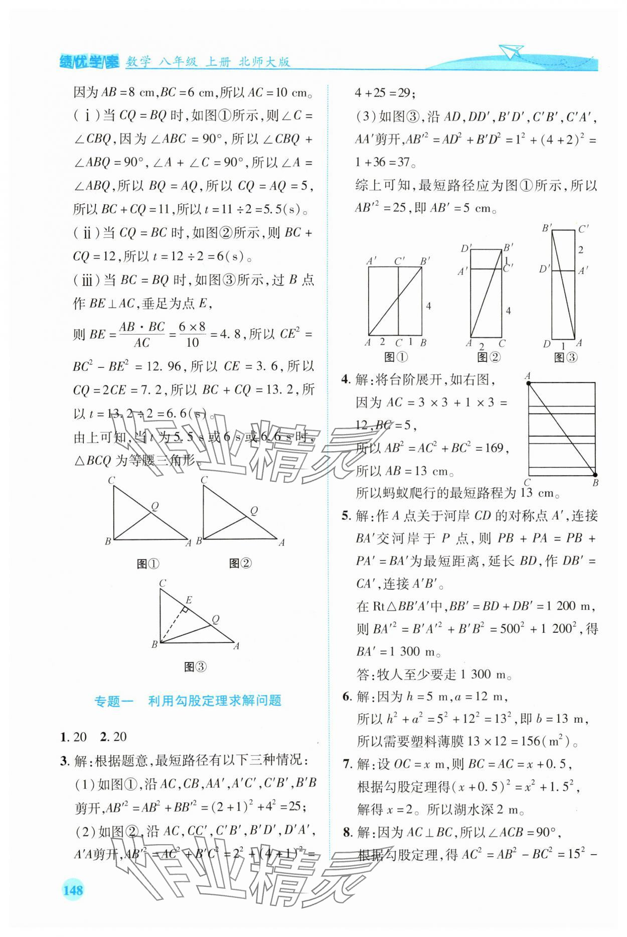 2023年績(jī)優(yōu)學(xué)案八年級(jí)數(shù)學(xué)上冊(cè)北師大版 第4頁