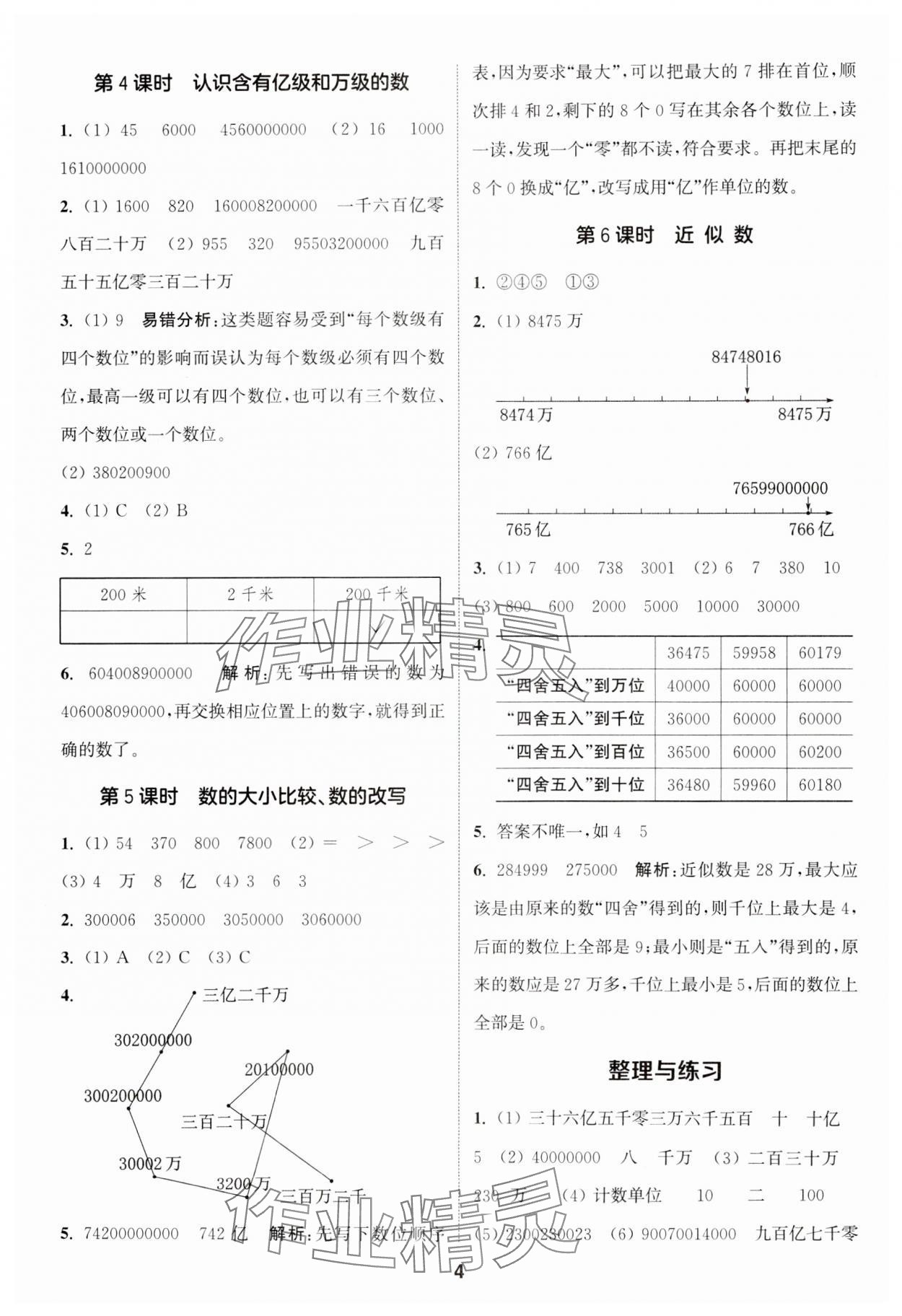 2024年通城學(xué)典課時(shí)作業(yè)本四年級(jí)數(shù)學(xué)下冊(cè)蘇教版江蘇專版 第4頁