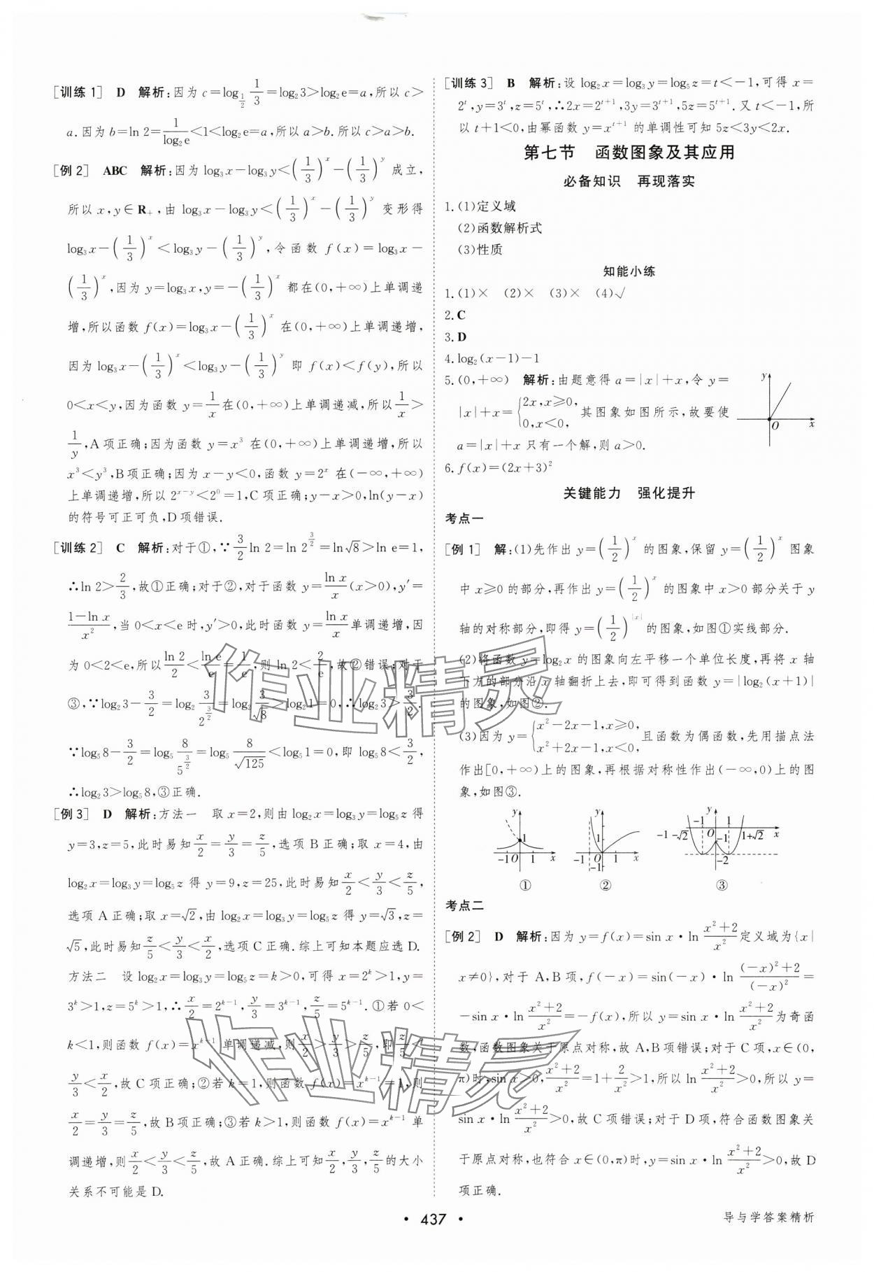 2024年優化指導高中數學人教版 參考答案第15頁