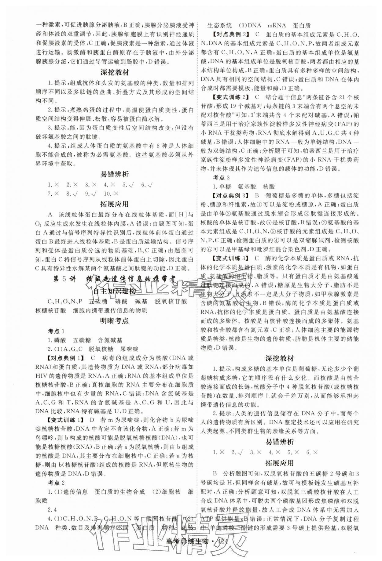 2025年北斗星高考導(dǎo)練生物 第4頁(yè)