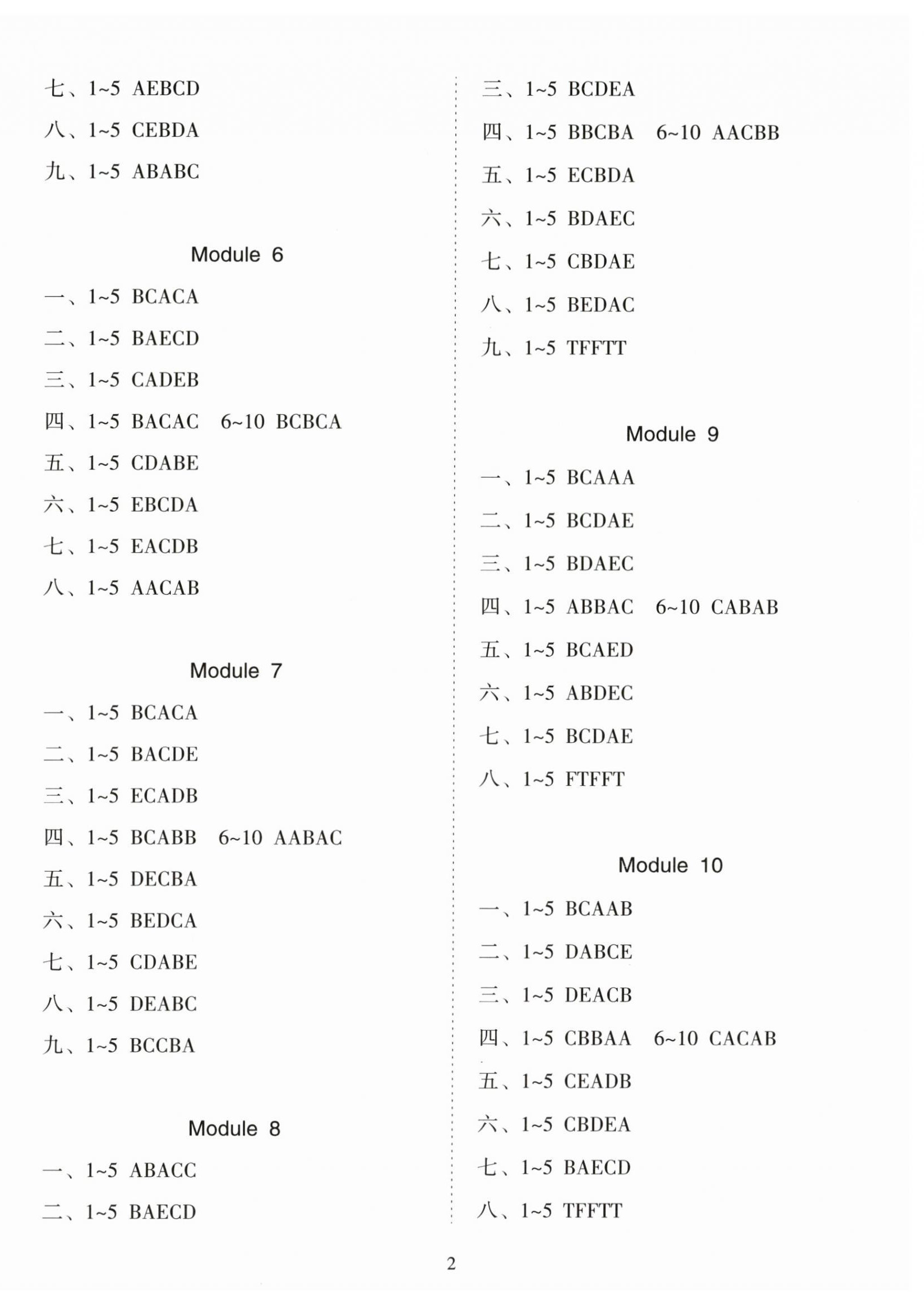 2026年金椰风新课程同步练五年级英语下册外研版&nbsp;第2页