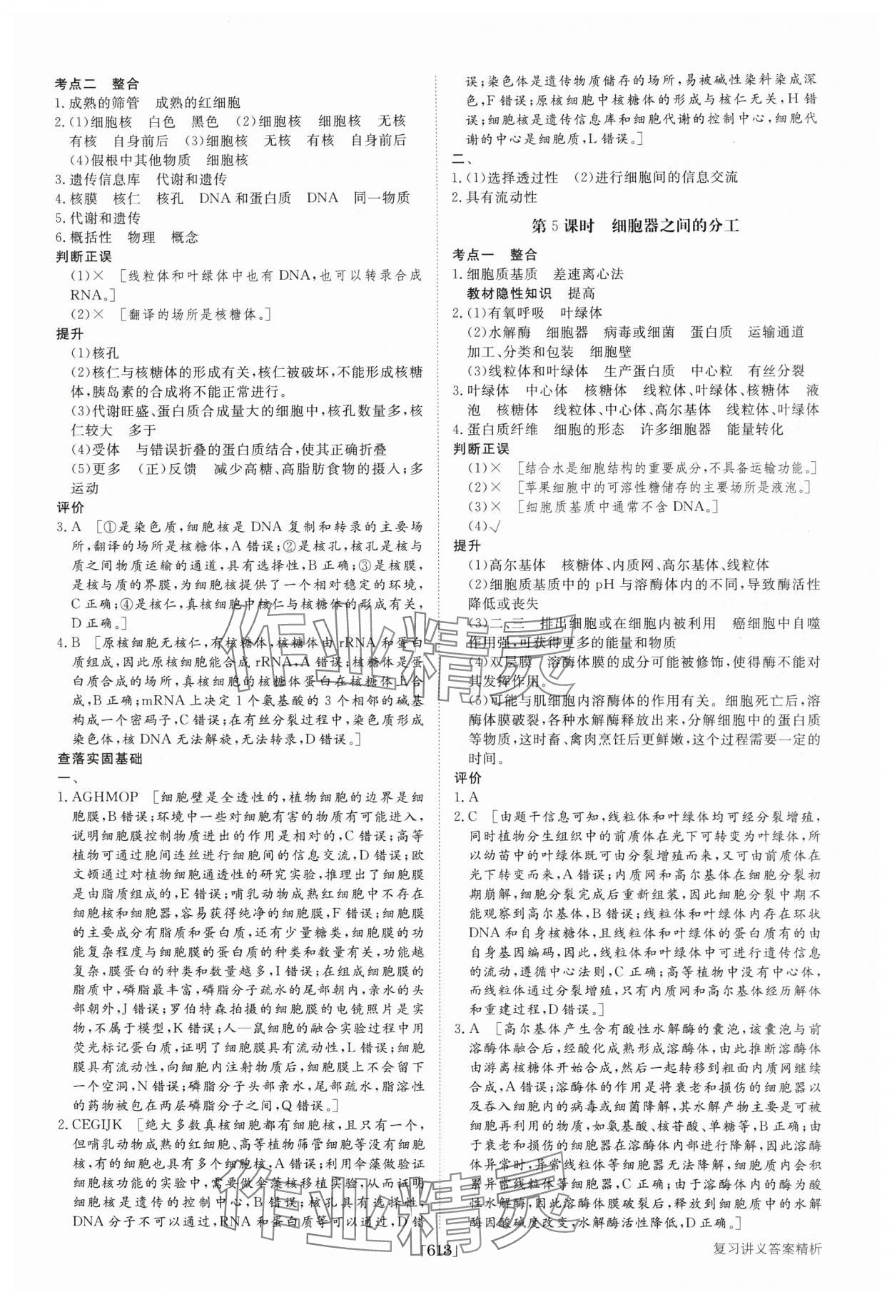 2025年步步高大一輪復習講義高中生物 第5頁