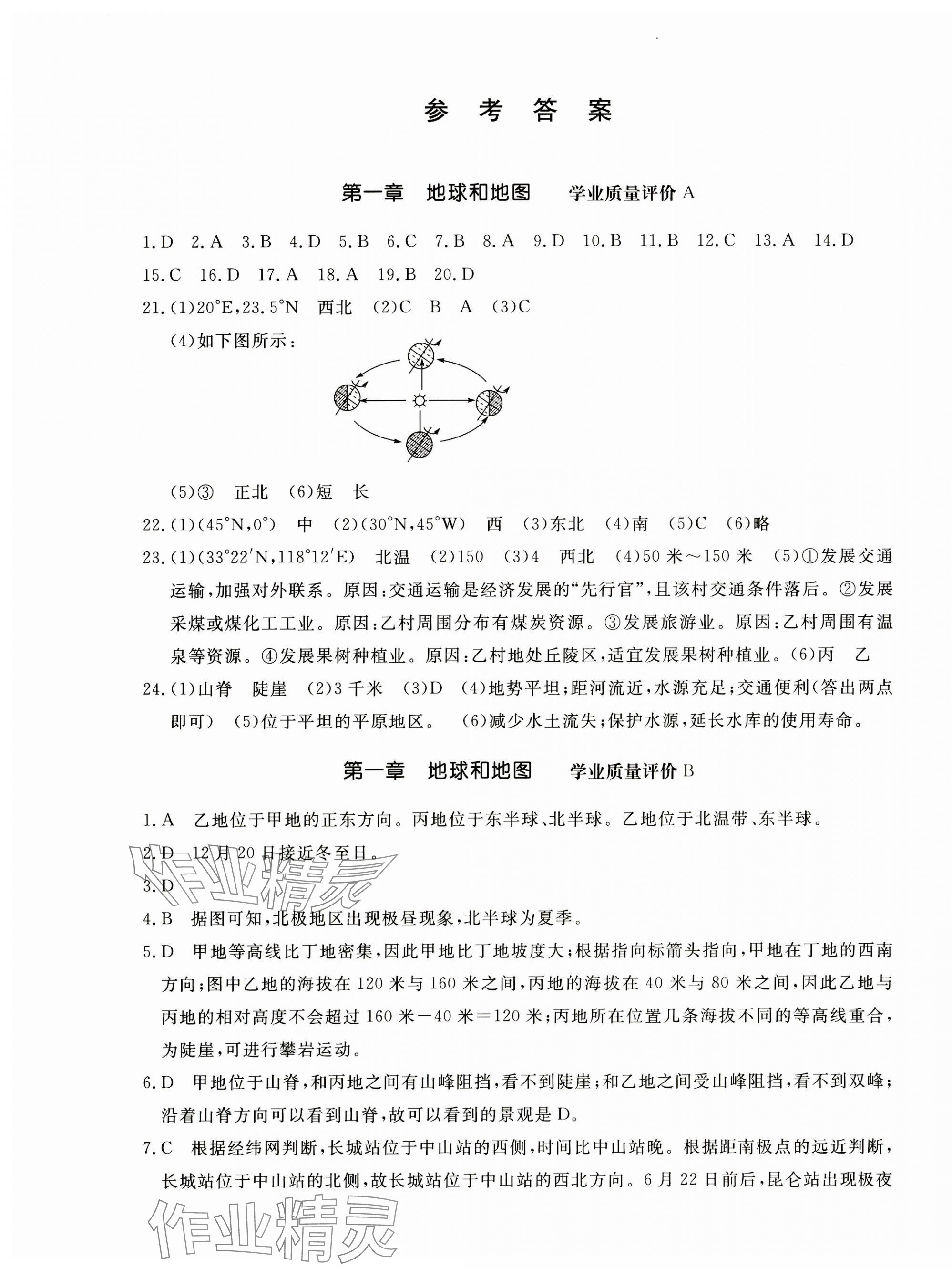 2023年精練課堂分層作業(yè)七年級地理上冊人教版臨沂專版 第1頁