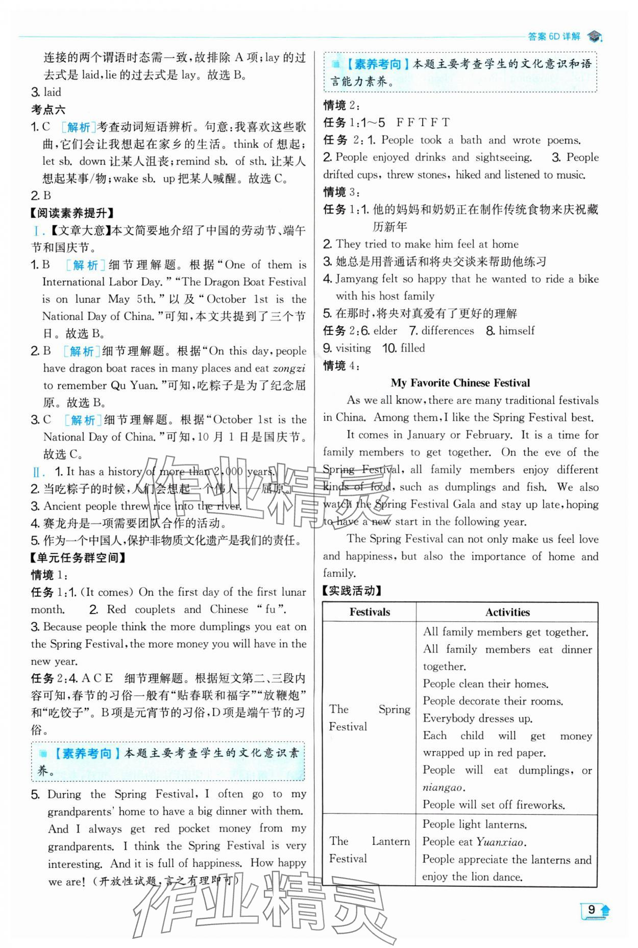 2024年实验班提优训练九年级英语上册人教版 第9页