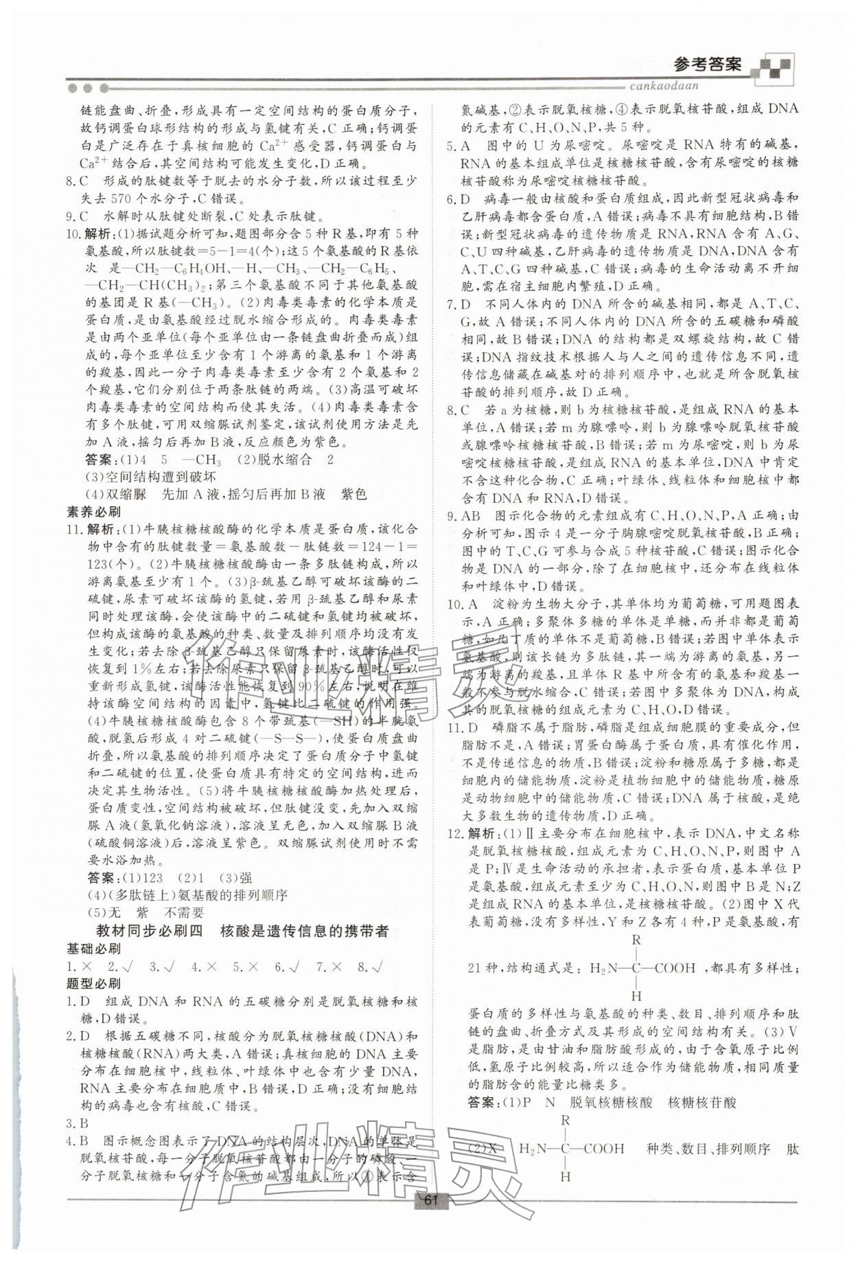 2026年智慧學(xué)習(xí)新疆文化出版社高一生物&nbsp;第3頁