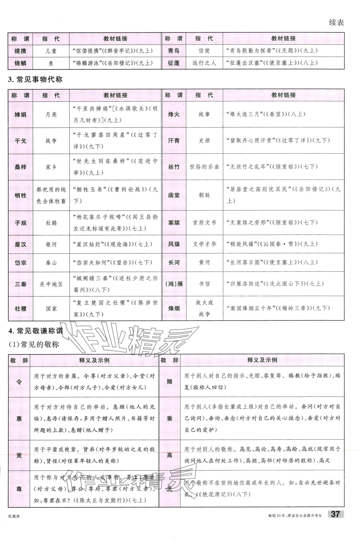 2024年火線100天語文中考云南專版 第37頁