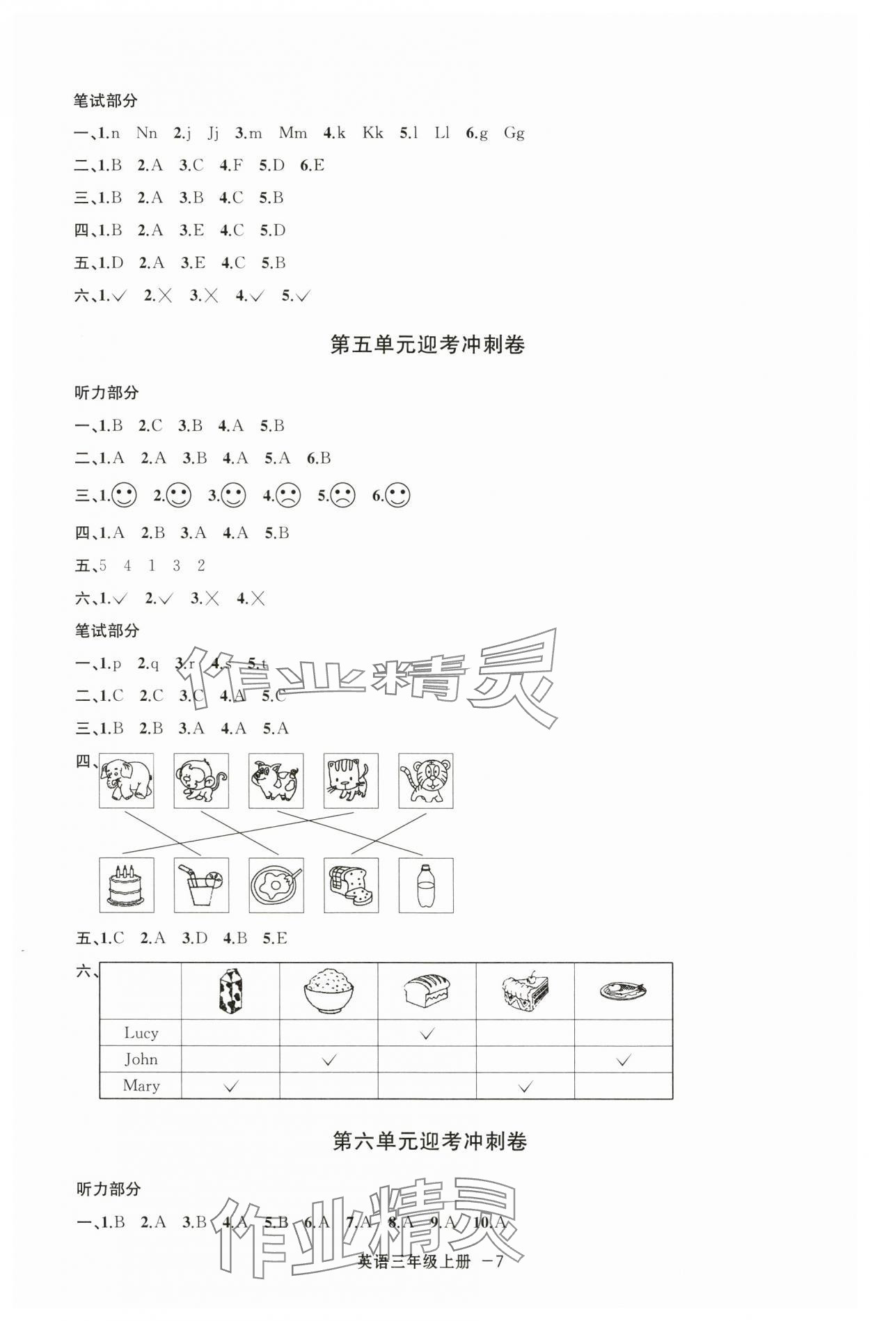 2023年浙江各地期末迎考卷三年級(jí)英語上冊(cè)人教版 第3頁(yè)