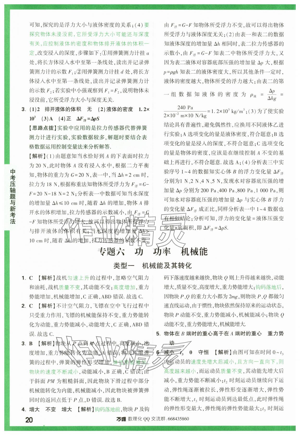 2024年萬唯中考壓軸題物理 第20頁