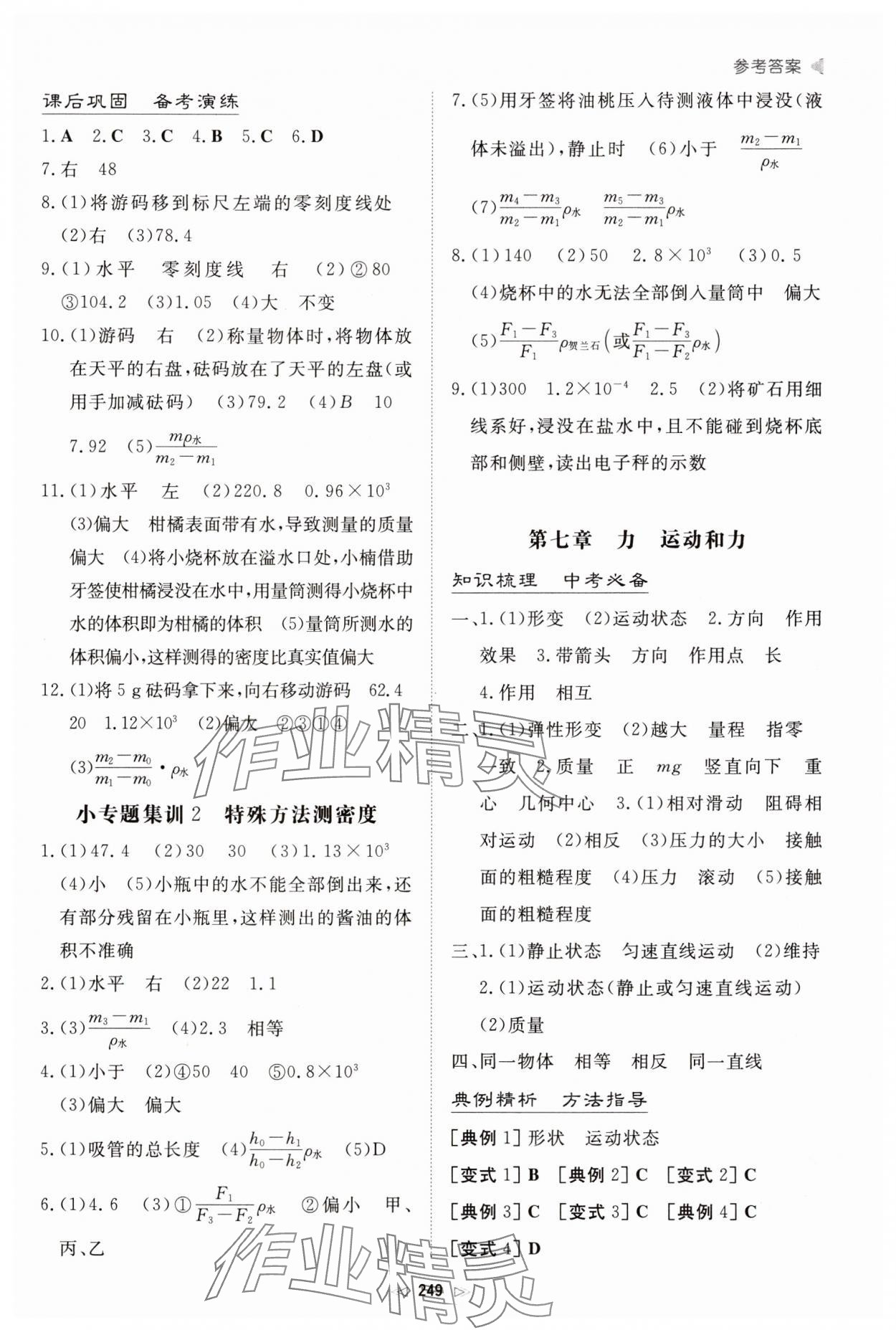 2025年初中總復習手冊新世紀出版社物理 第5頁