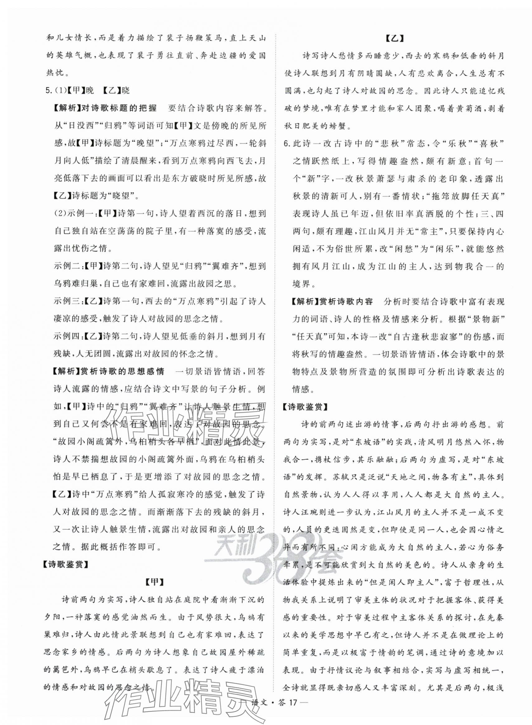 2024年天利38套中考試題分類中考語文浙江專版 第17頁