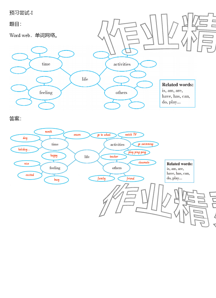 2024年同步實踐評價課程基礎訓練湖南少年兒童出版社五年級英語下冊人教版 參考答案第51頁