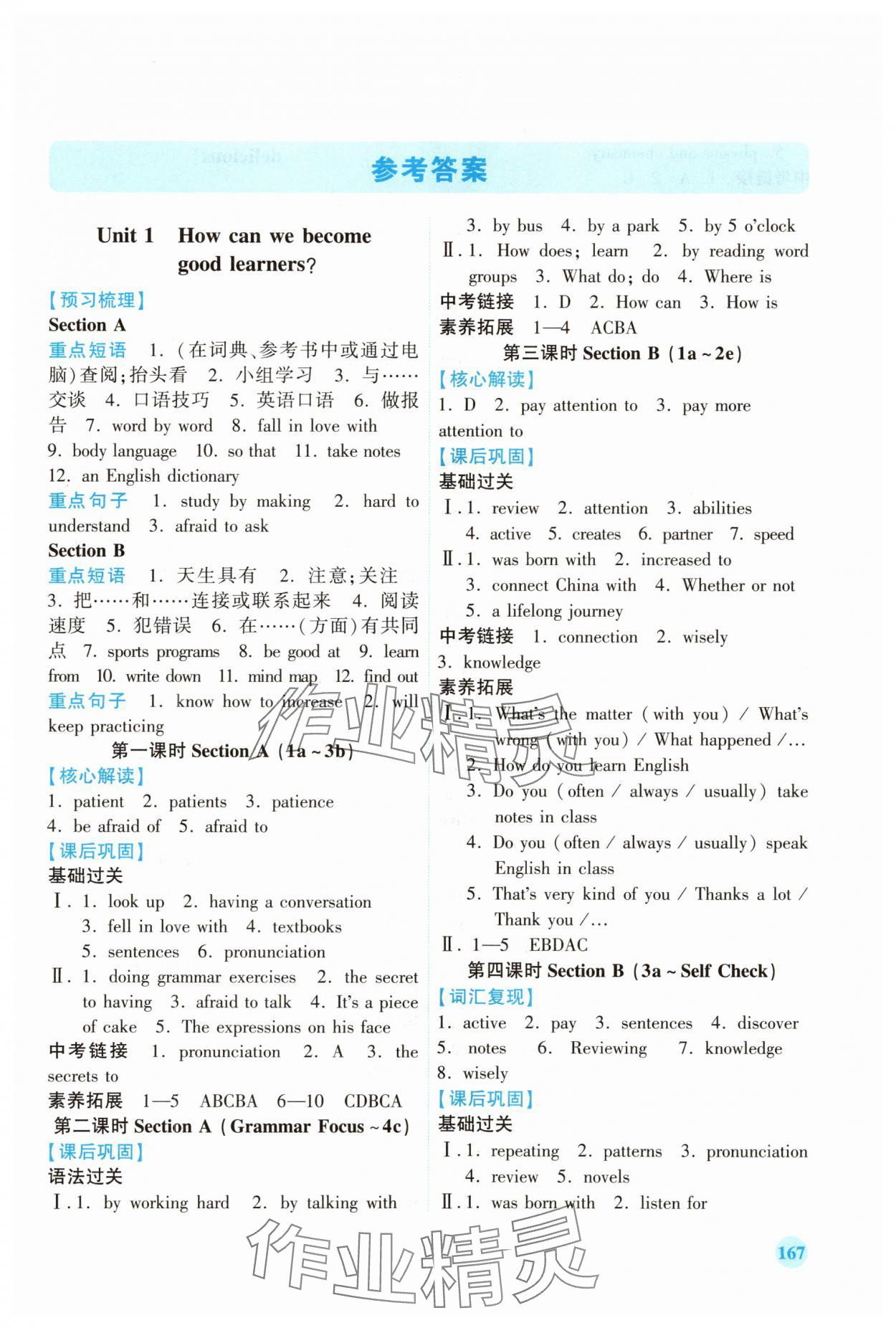 2025年绩优学案九年级英语全一册人教版 第1页