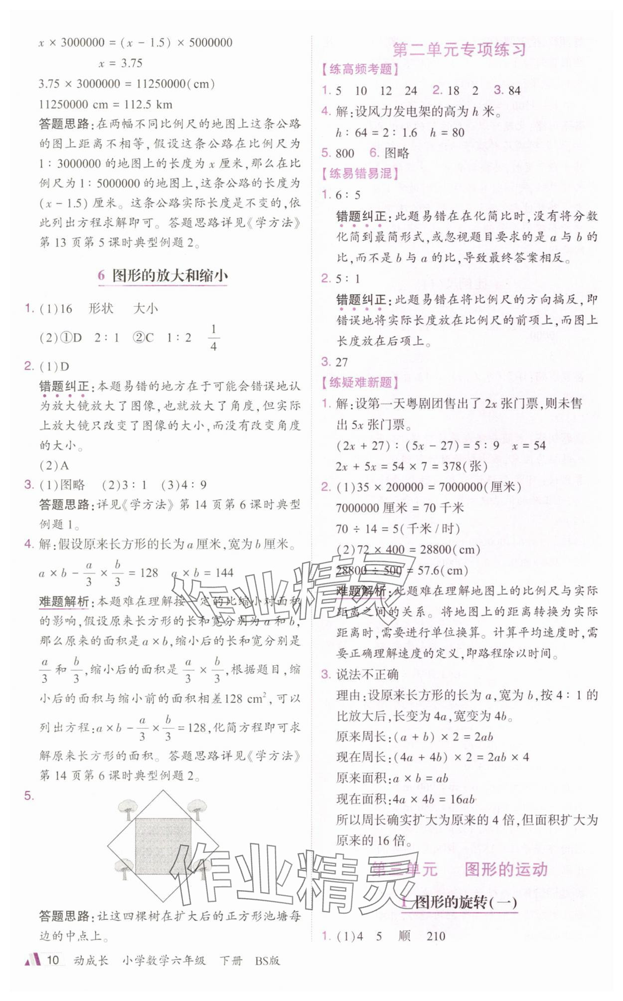 2025年動(dòng)成長(zhǎng)題題體現(xiàn)核心素養(yǎng)六年級(jí)數(shù)學(xué)下冊(cè)北師大版深圳專版 參考答案第10頁(yè)