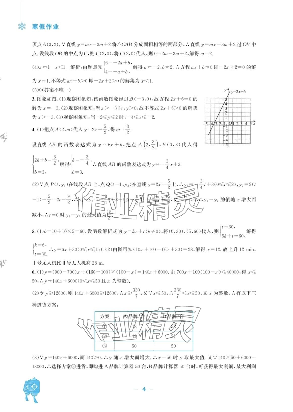 2024年寒假作業(yè)安徽教育出版社八年級(jí)數(shù)學(xué)滬科版 第4頁(yè)