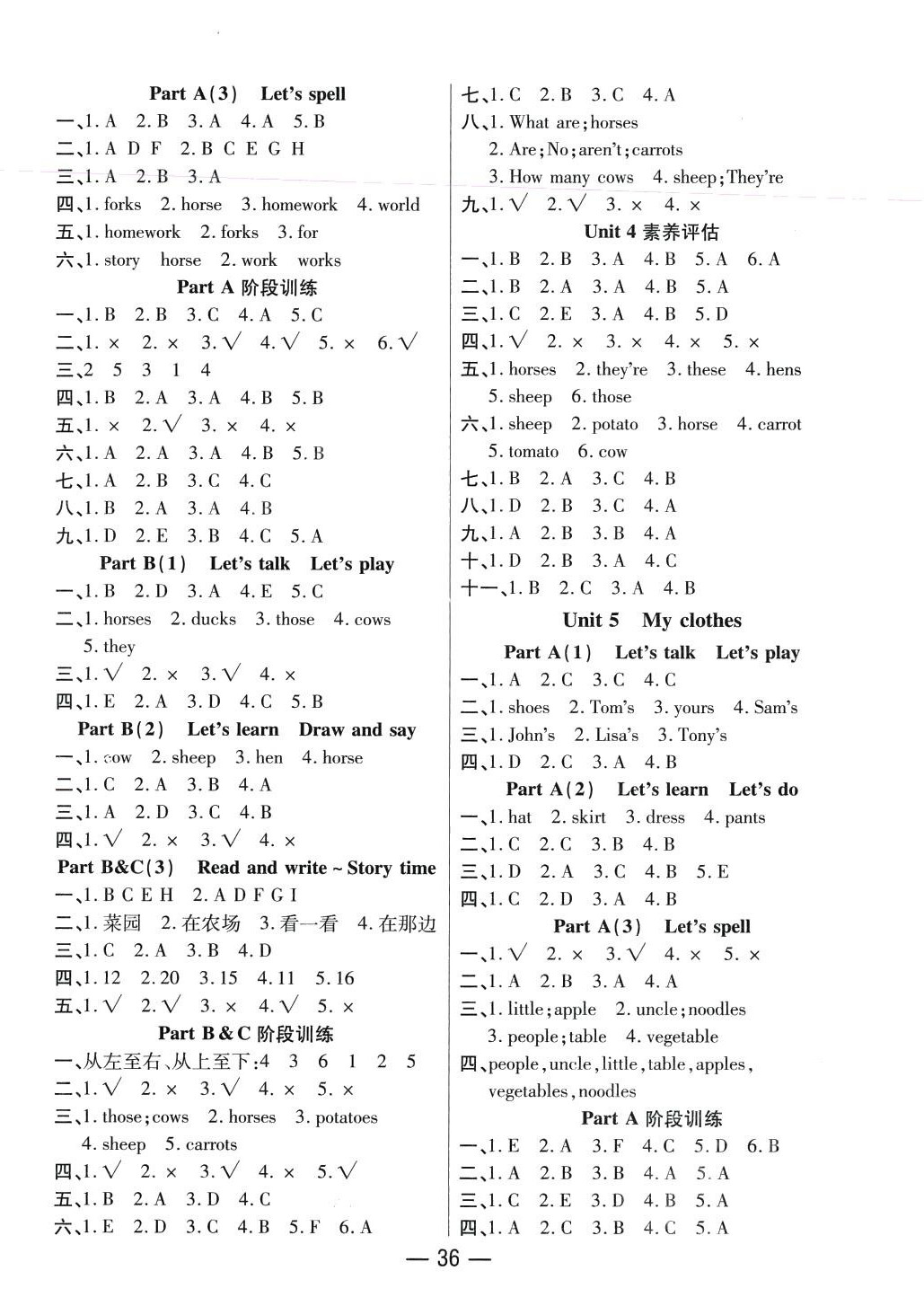 2024年尚學(xué)生香英才天天練四年級(jí)英語(yǔ)下冊(cè)人教PEP版 第4頁(yè)