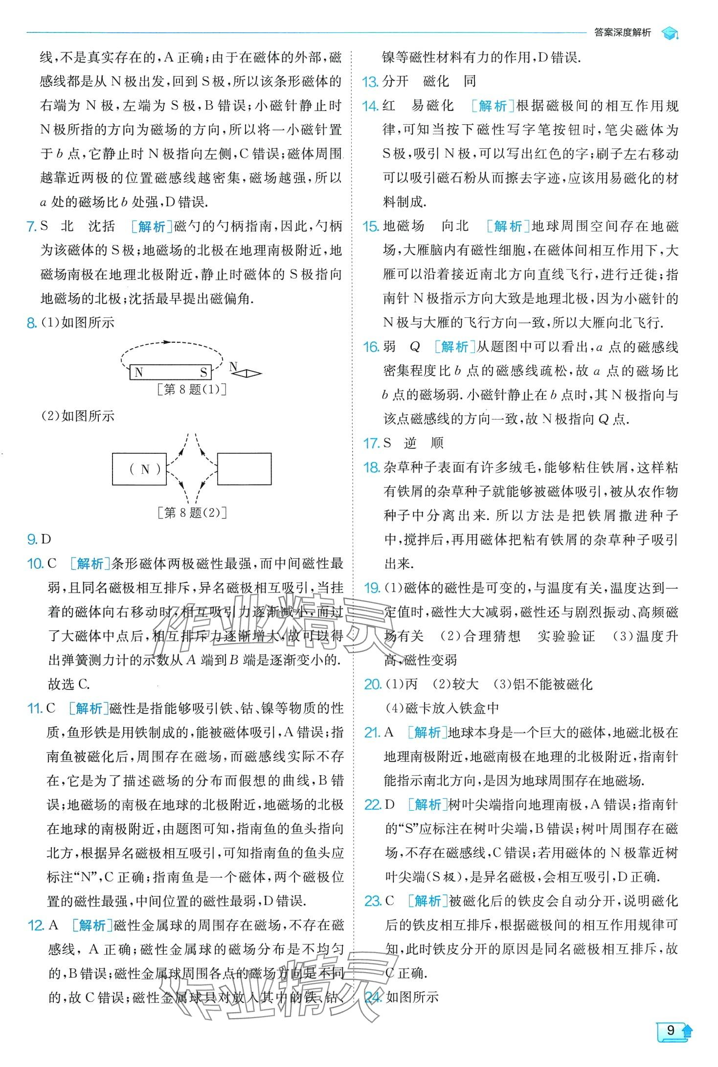 2024年實(shí)驗(yàn)班提優(yōu)訓(xùn)練九年級(jí)物理下冊(cè)人教版 第9頁