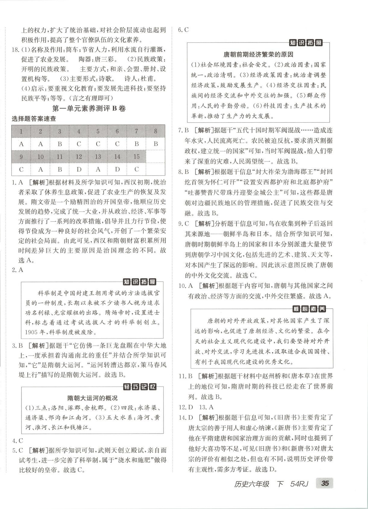 2025年海淀單元測試AB卷六年級歷史下冊人教版54制 第2頁