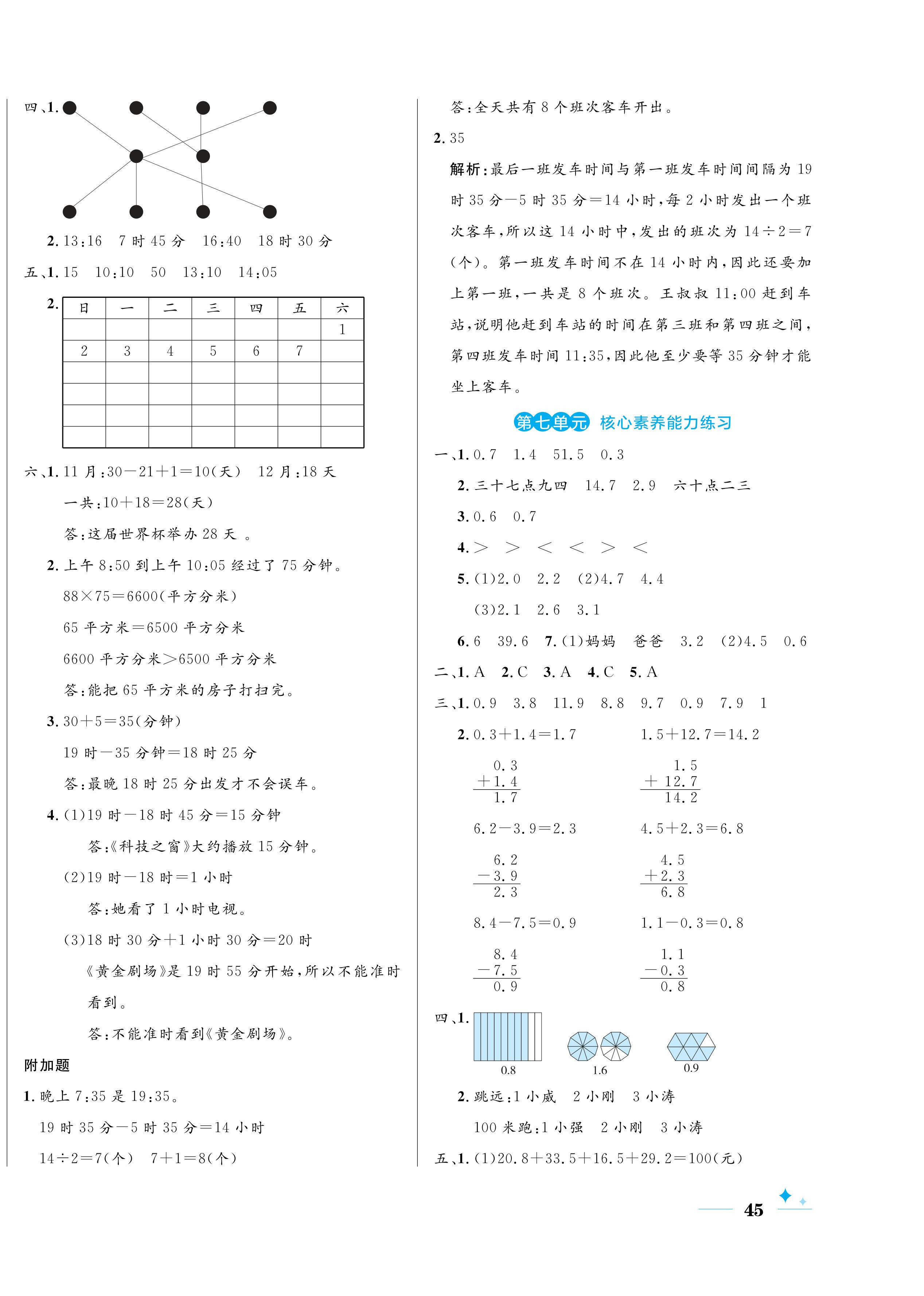 2024年黃岡名卷三年級數(shù)學下冊人教版 第6頁