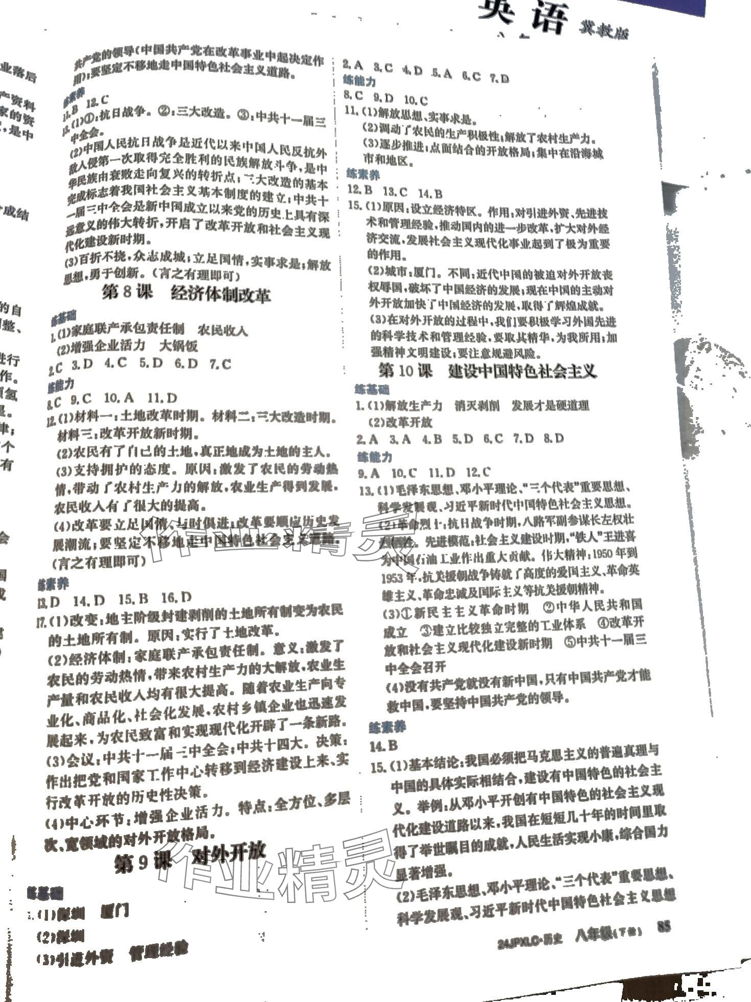 2024年金牌學(xué)練測八年級歷史下冊人教版 第3頁