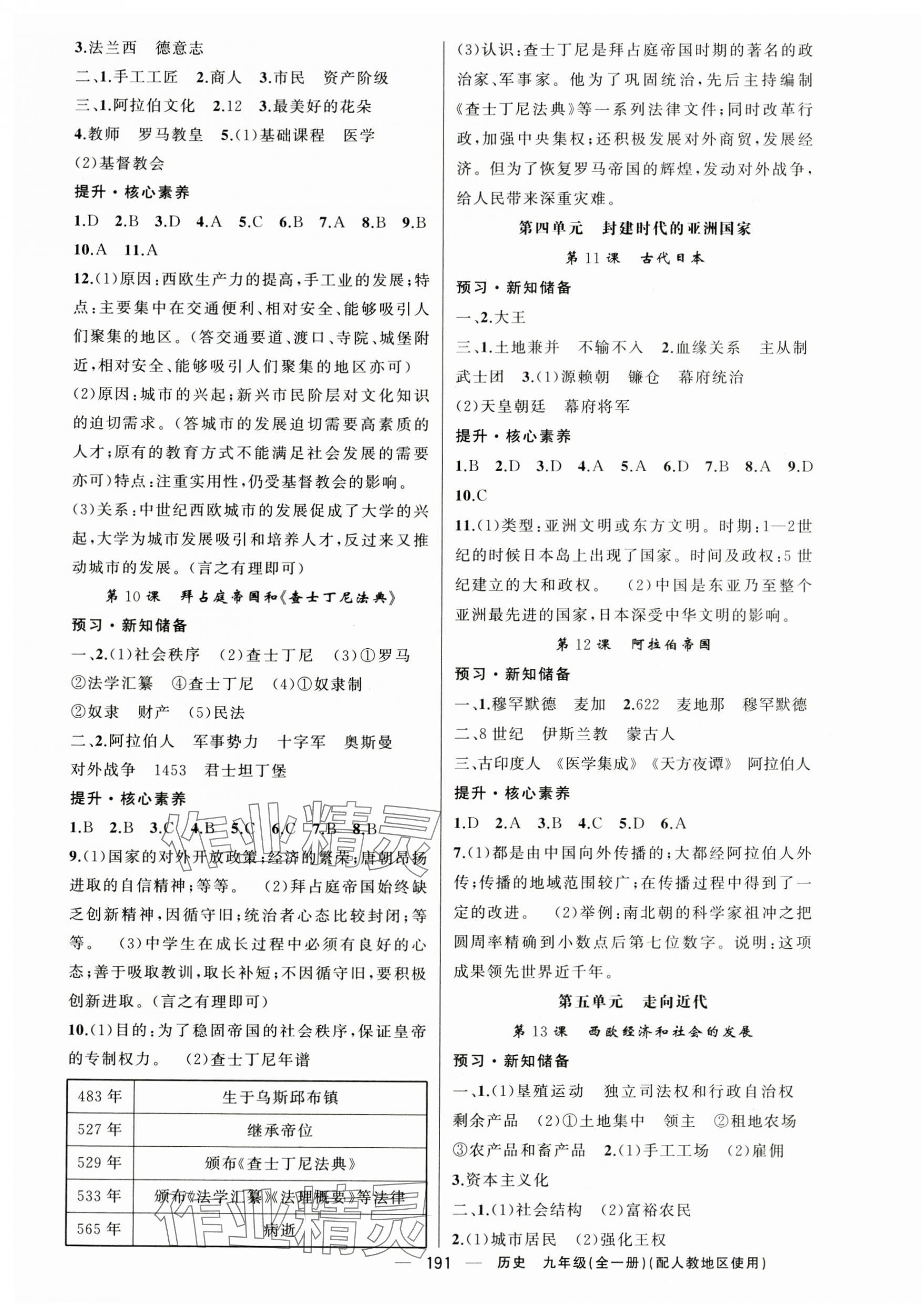 2025年原創(chuàng)新課堂九年級歷史全一冊人教版 第3頁