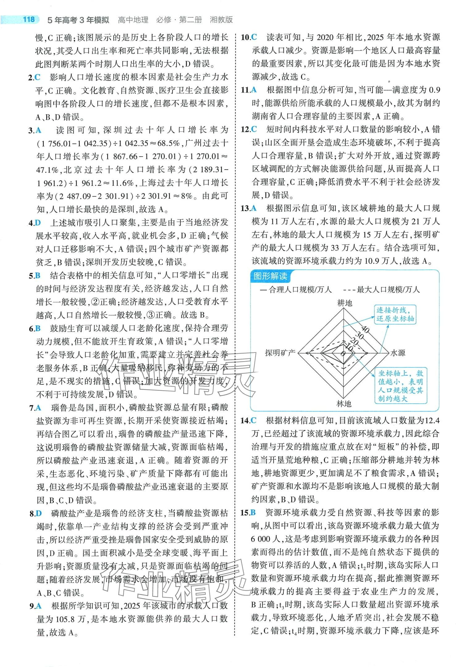 2024年5年高考3年模擬高中地理必修第二冊湘教版 第8頁