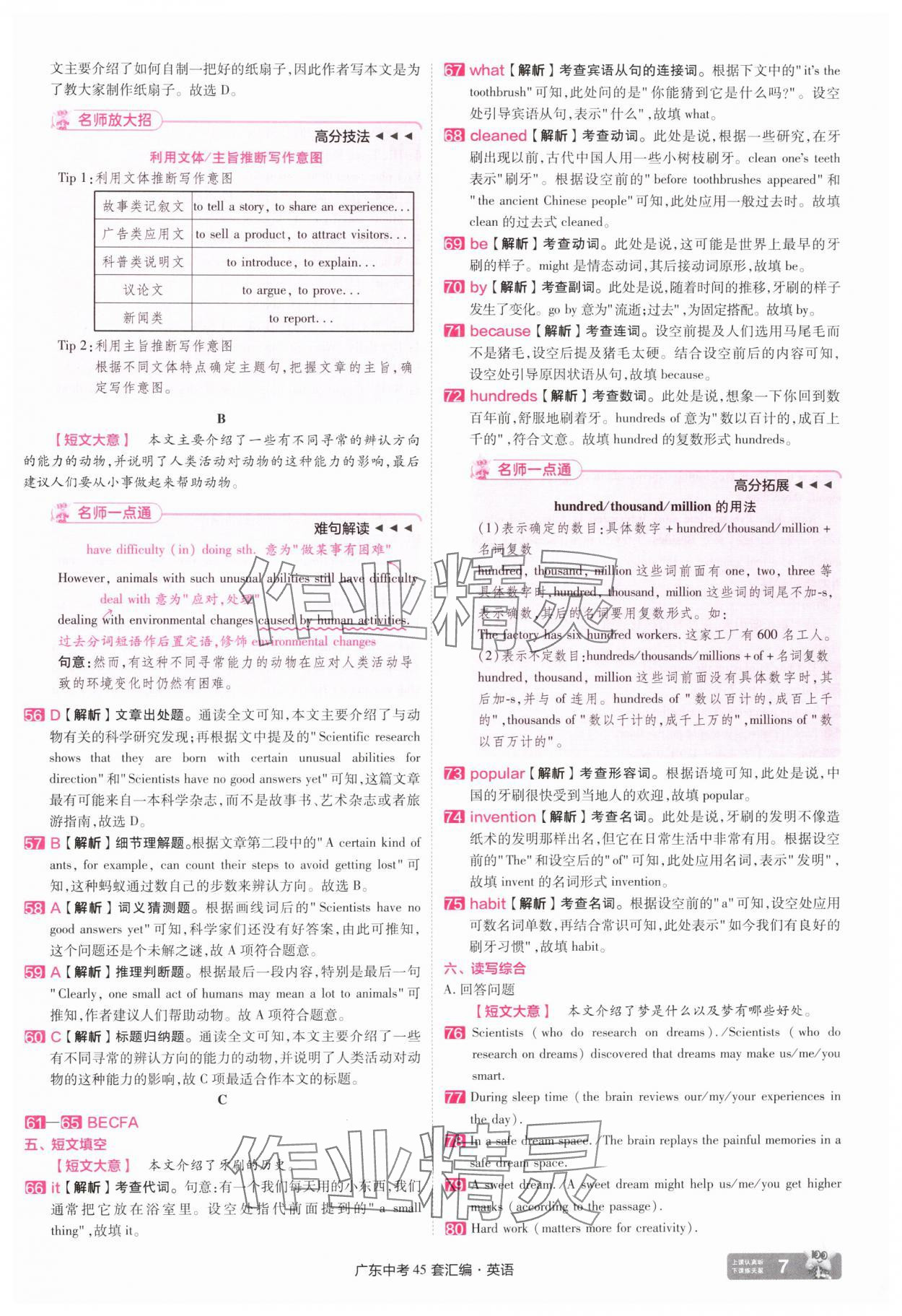 2025年金考卷45套匯編英語廣東專版 第7頁