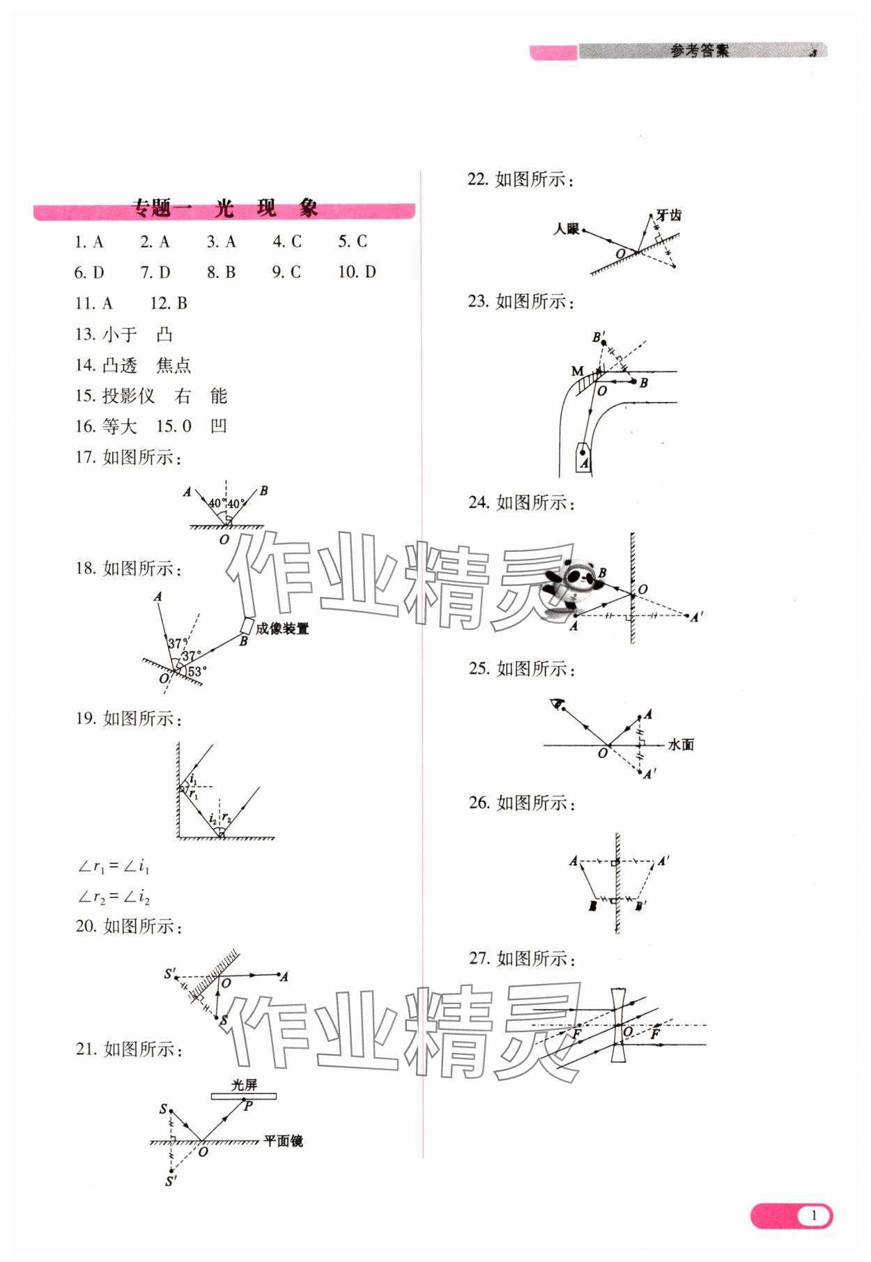 2025年中考復(fù)習(xí)指導(dǎo)與優(yōu)化訓(xùn)練物理山西專版 第1頁