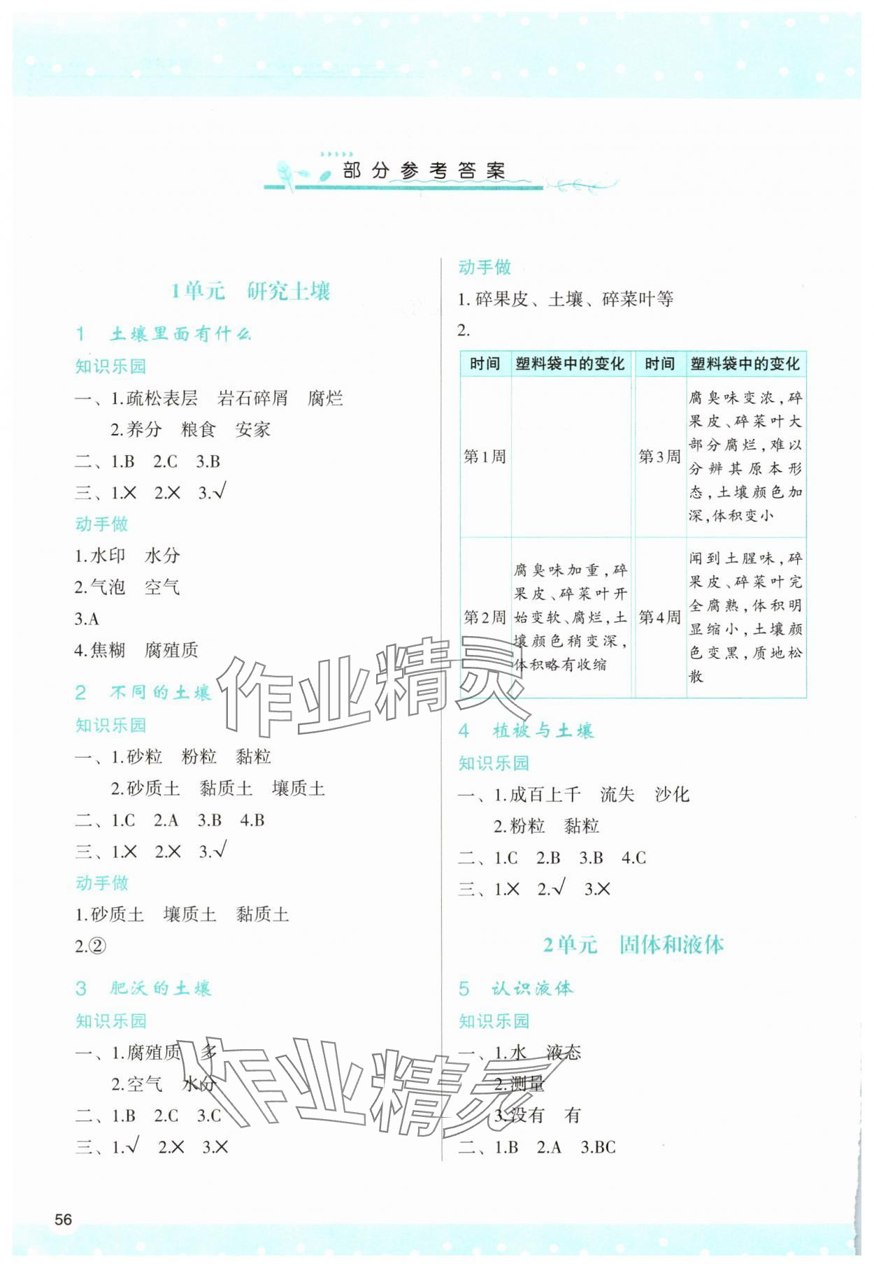 2025年新课程学习与评价三年级科学上册苏教版 参考答案第1页