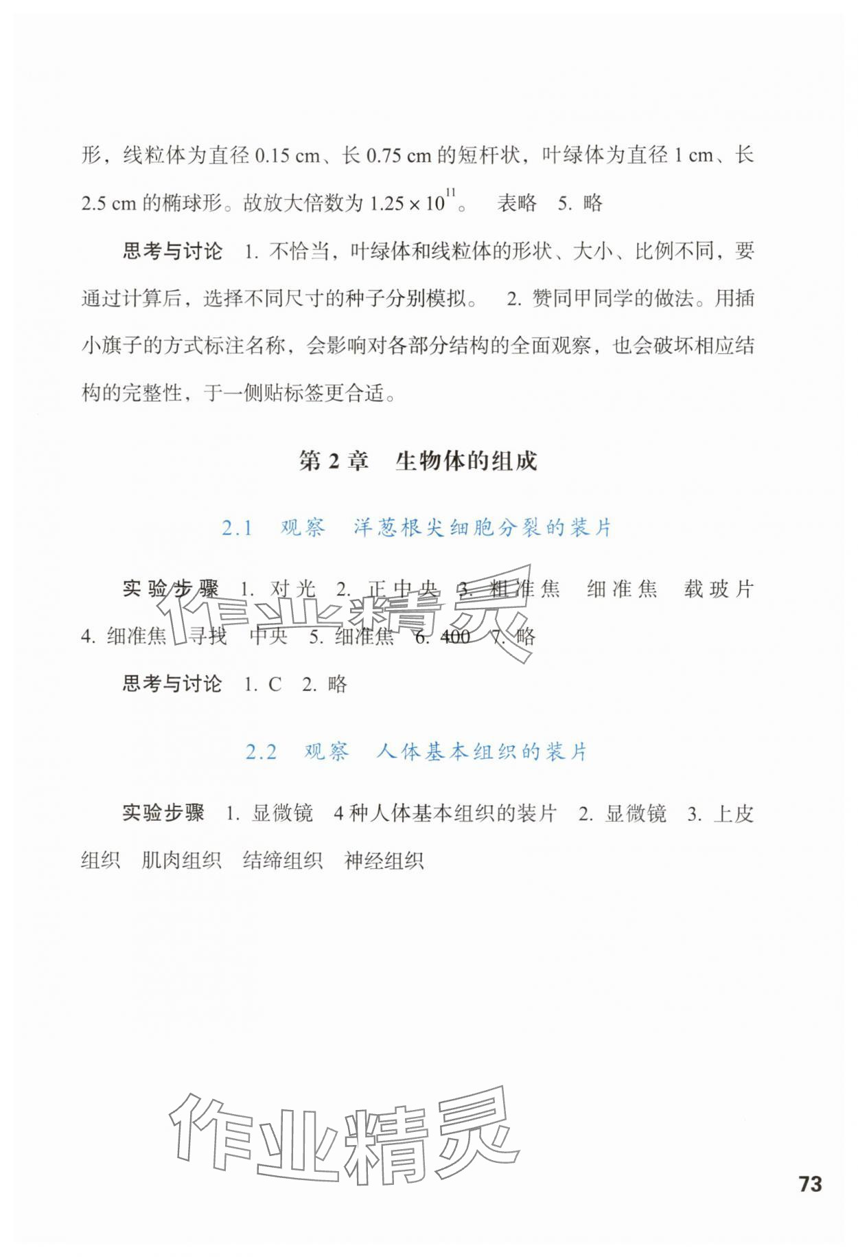 2025年生物学实验报告册七年级生物上册苏教版 第3页