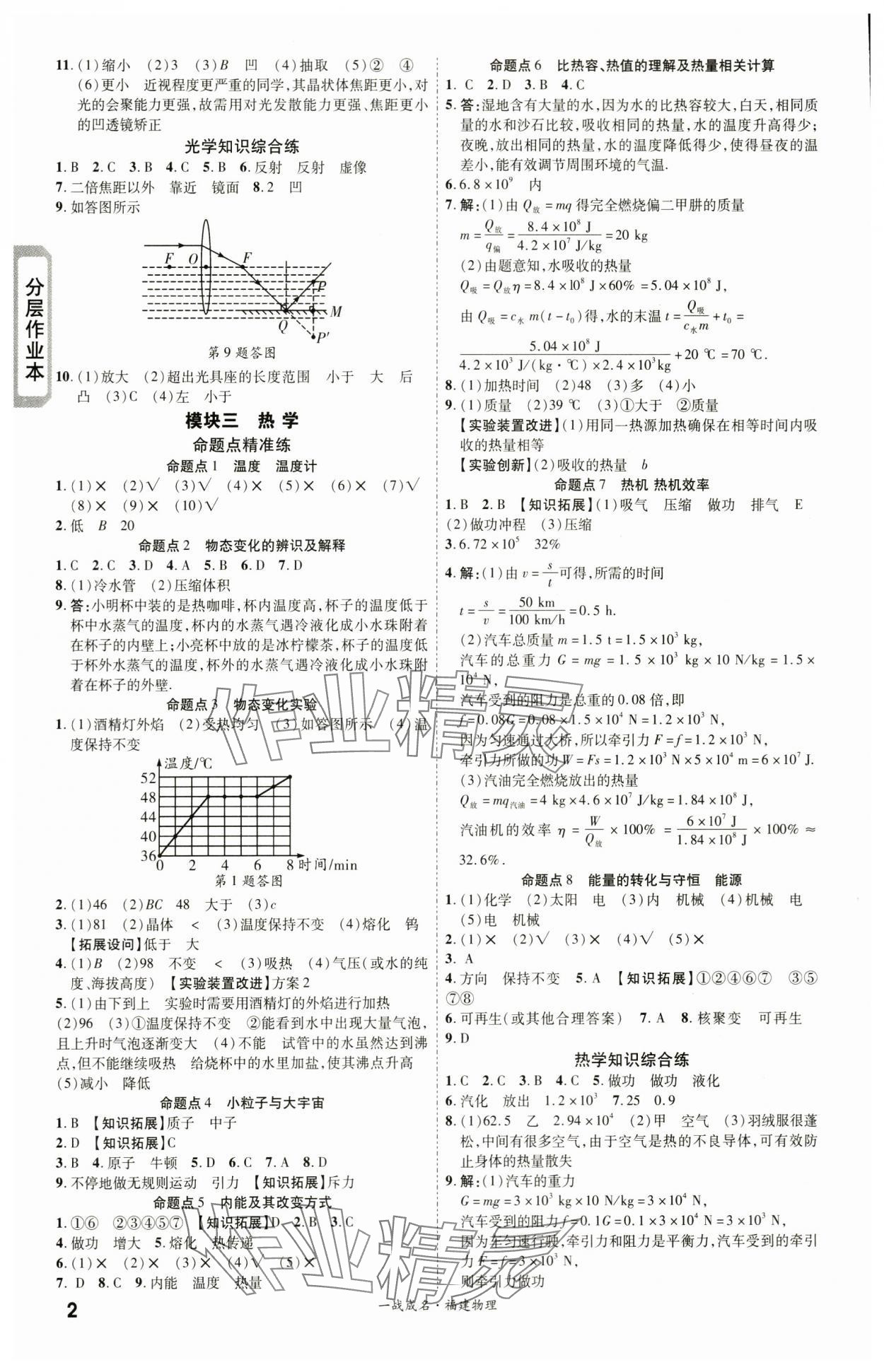 2024年一戰(zhàn)成名考前新方案物理福建專版 第2頁