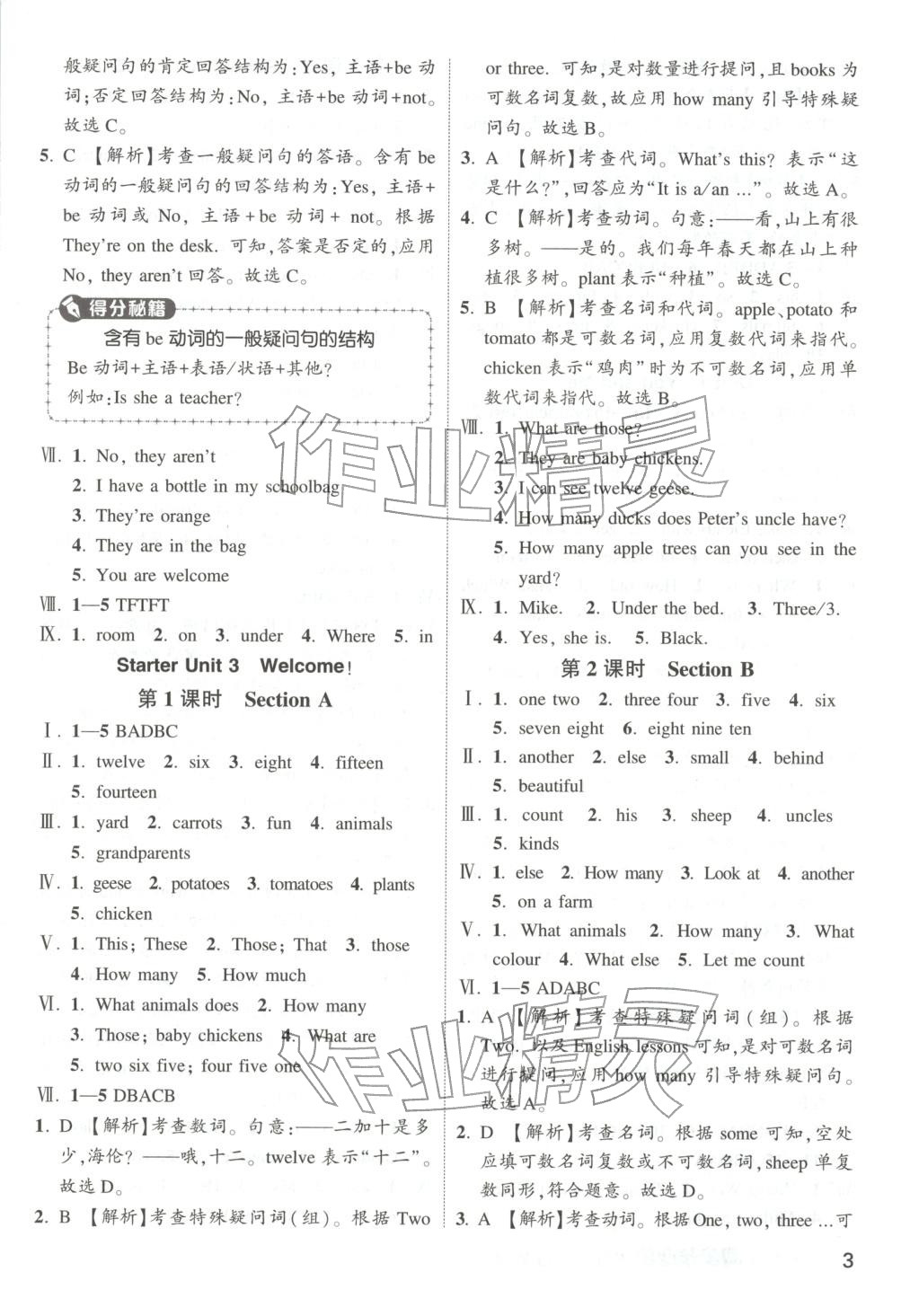 2025年乐知源同步作业集七年级英语上册人教版 第3页
