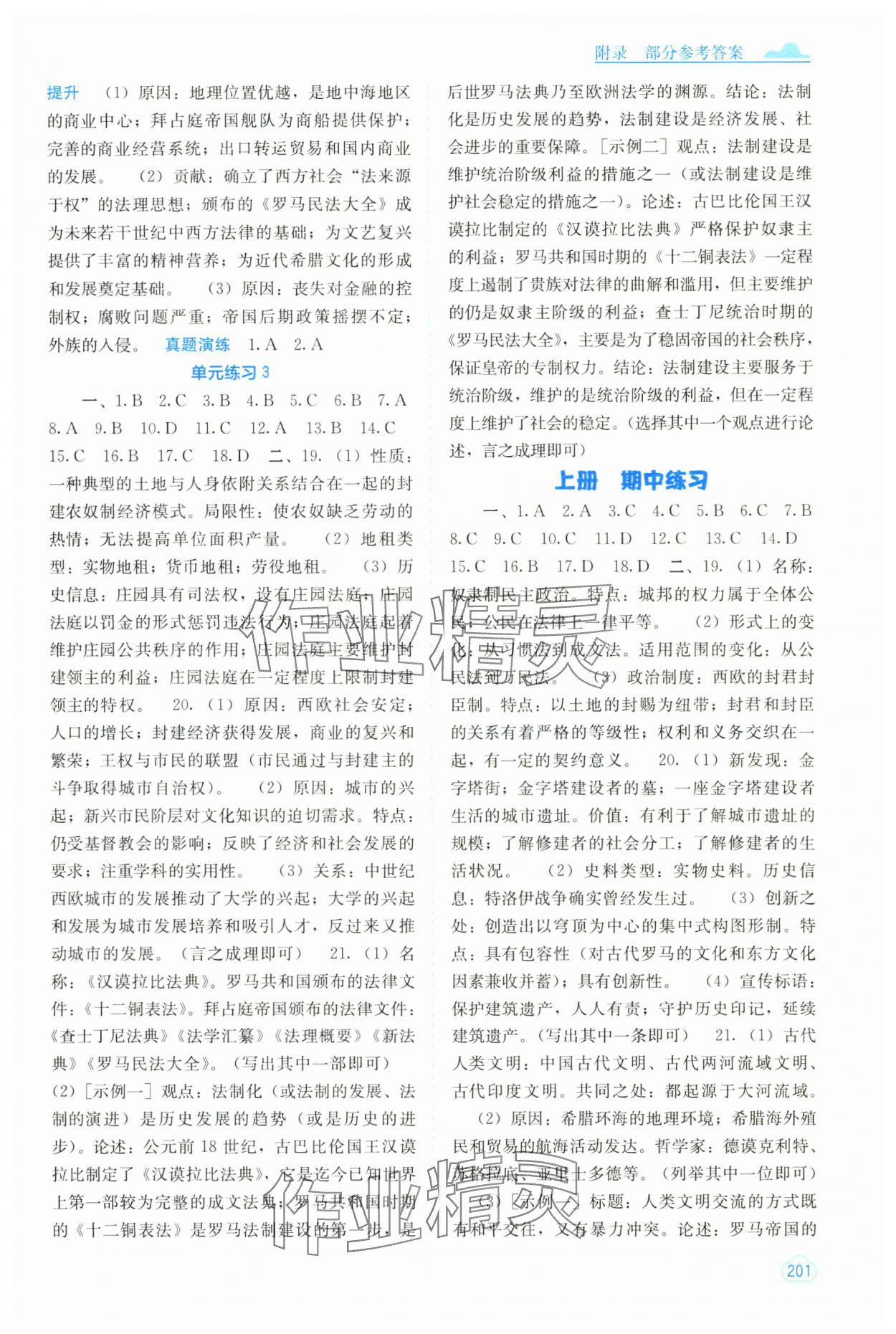 2025年自主学习能力测评九年级历史全一册人教版 第5页