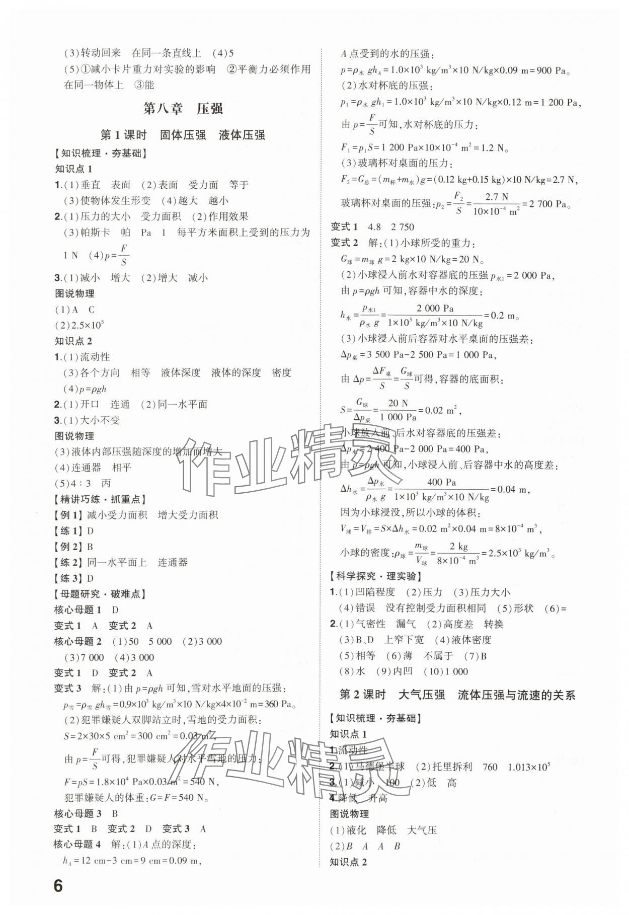 2024年中考备战物理山东专版 参考答案第5页