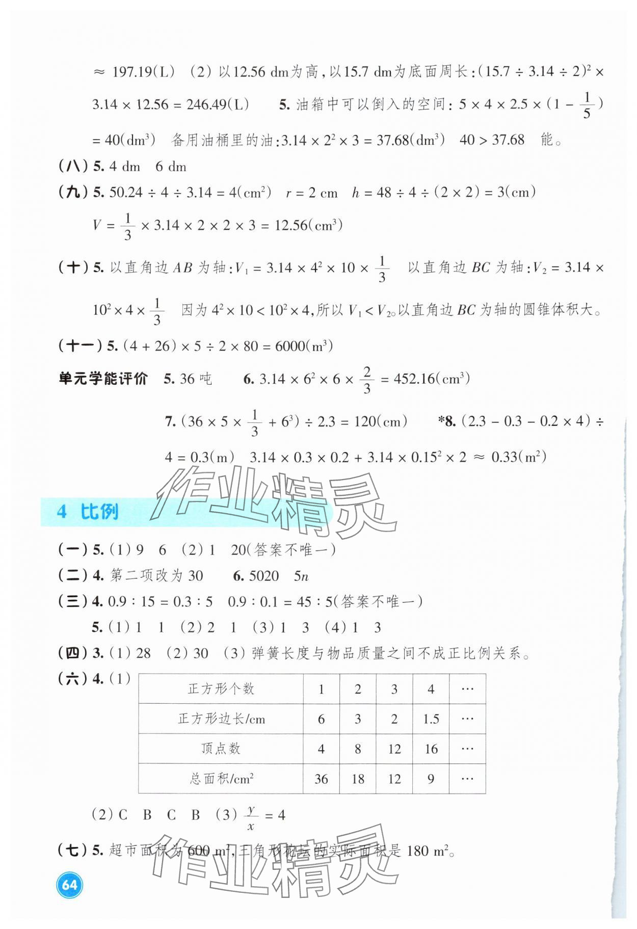 2025年學(xué)能評價六年級數(shù)學(xué)下冊人教版 參考答案第2頁