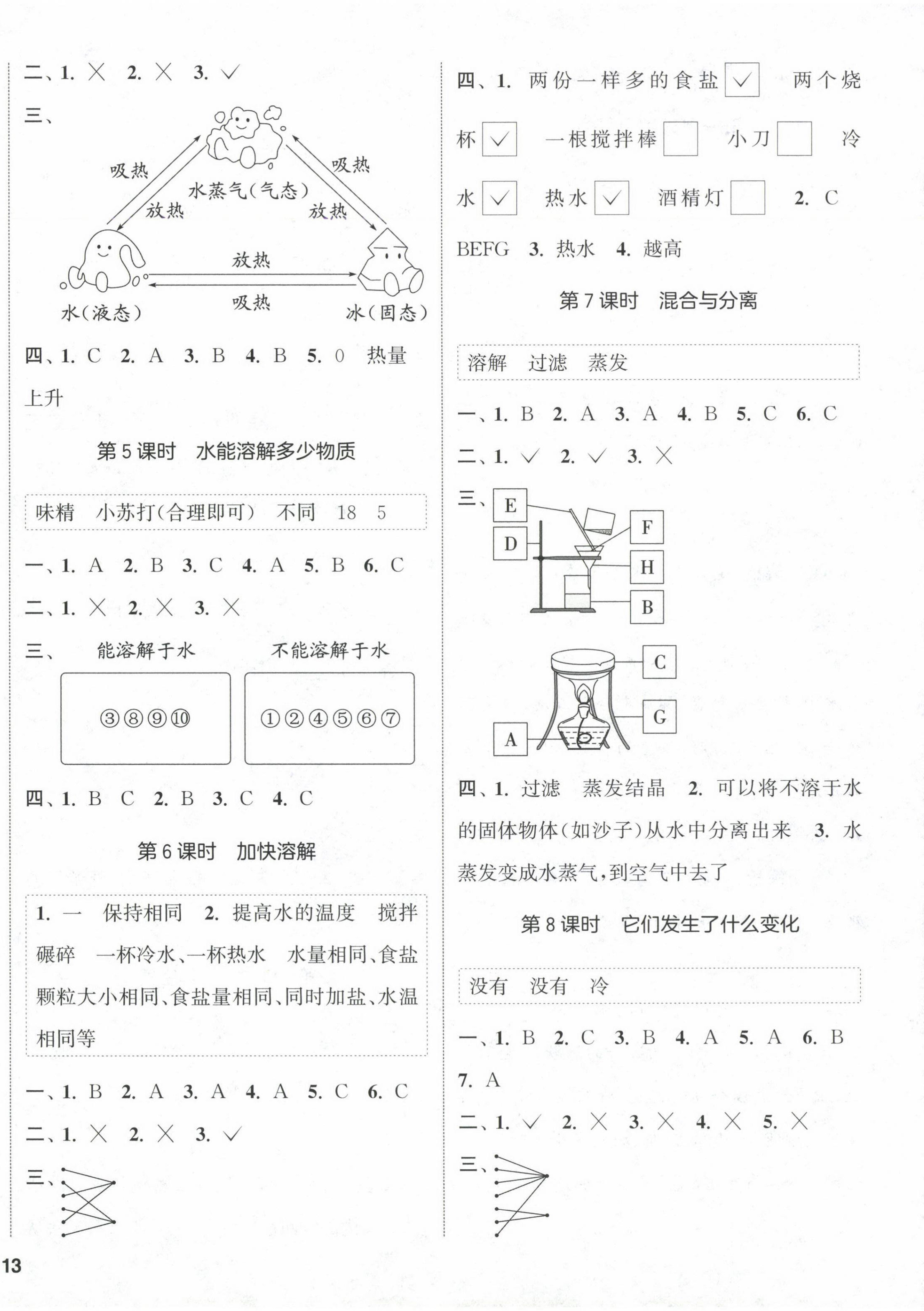 2024年通城学典课时作业本三年级科学上册教科版 第2页