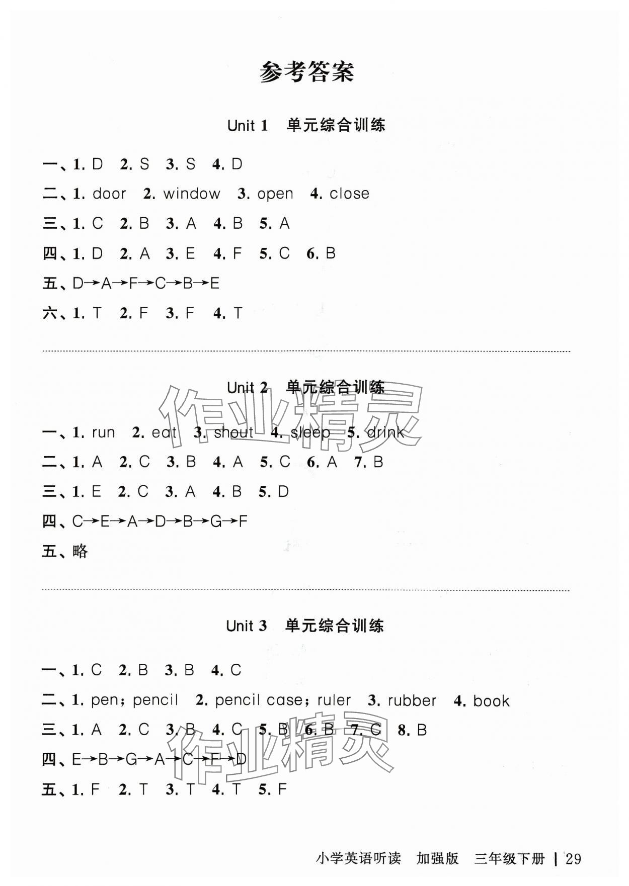 2024年聽讀教室小學(xué)英語聽讀三年級下冊譯林版加強(qiáng)版 第1頁