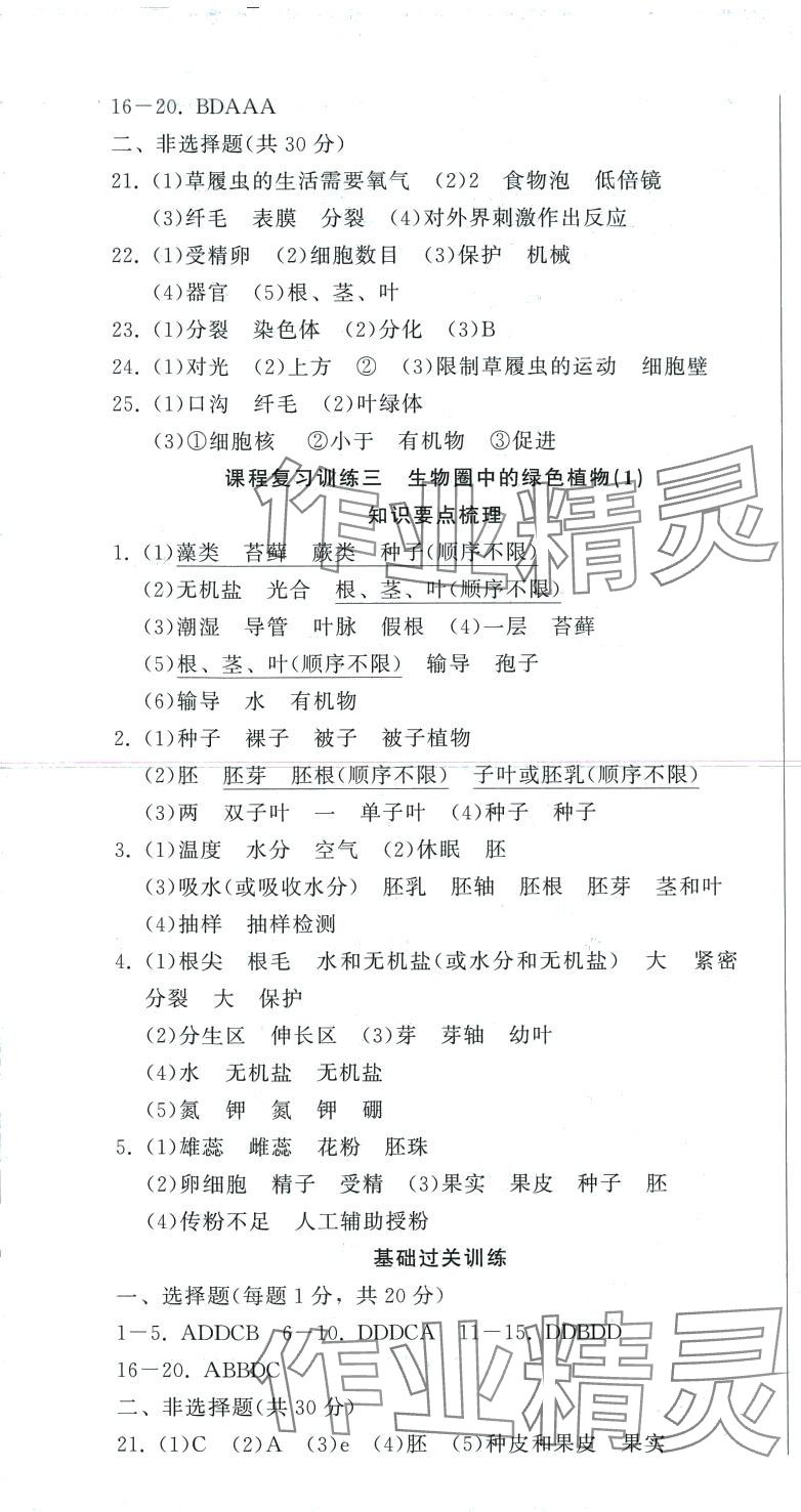 2024年三点突破高效复习生物&nbsp;第4页