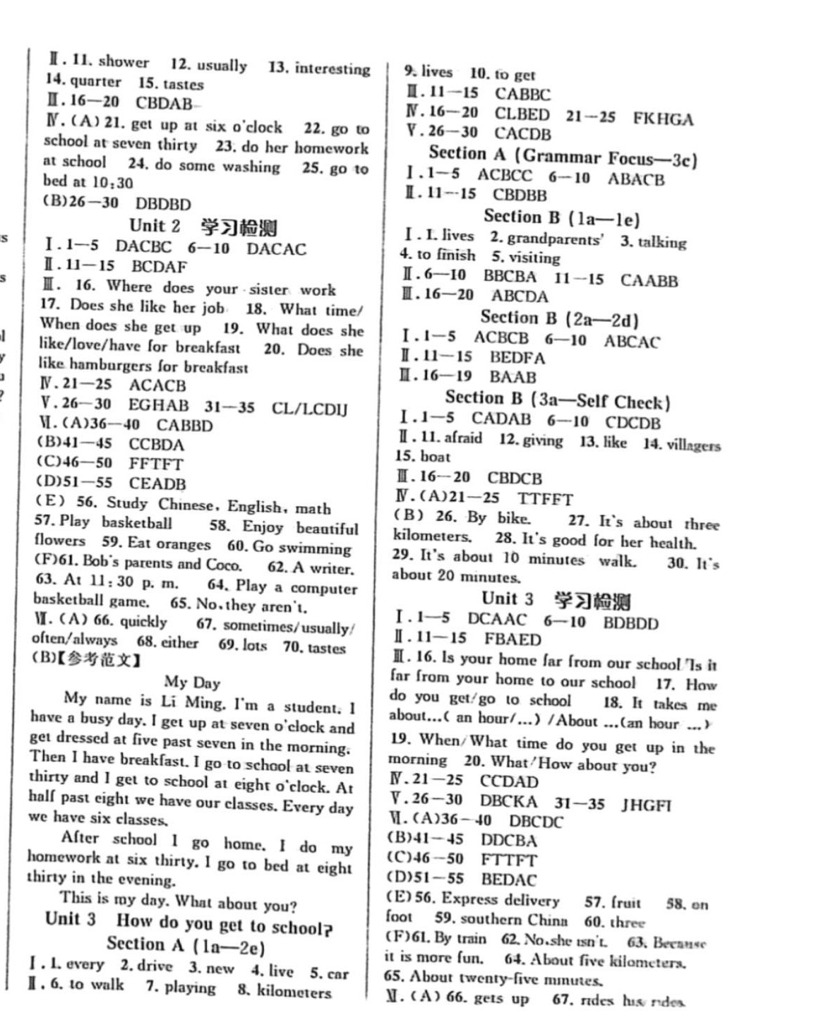 2024年原创必刷点七年级英语下册人教版 第2页