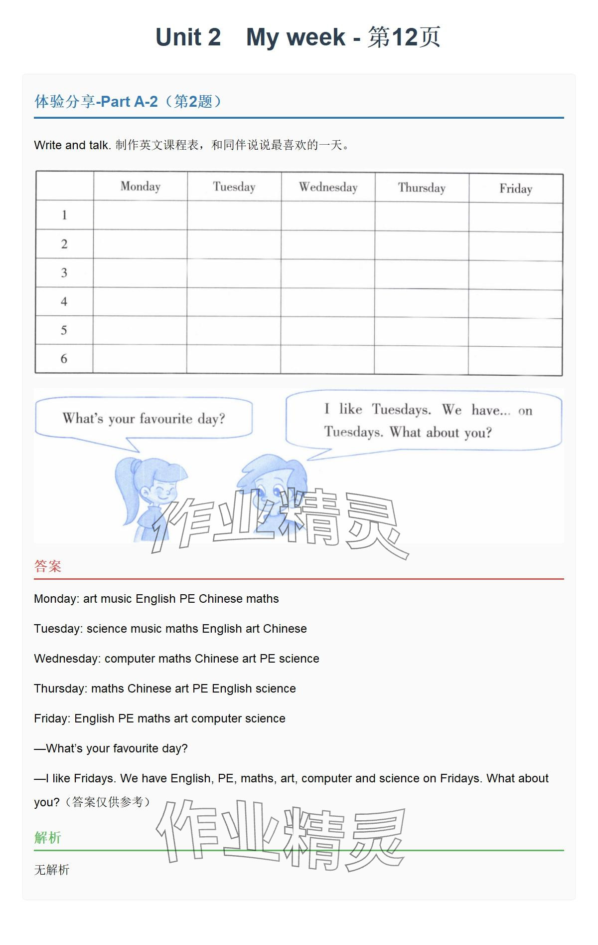 2025年同步實踐評價課程基礎訓練湖南少年兒童出版社五年級英語上冊人教版 參考答案第22頁
