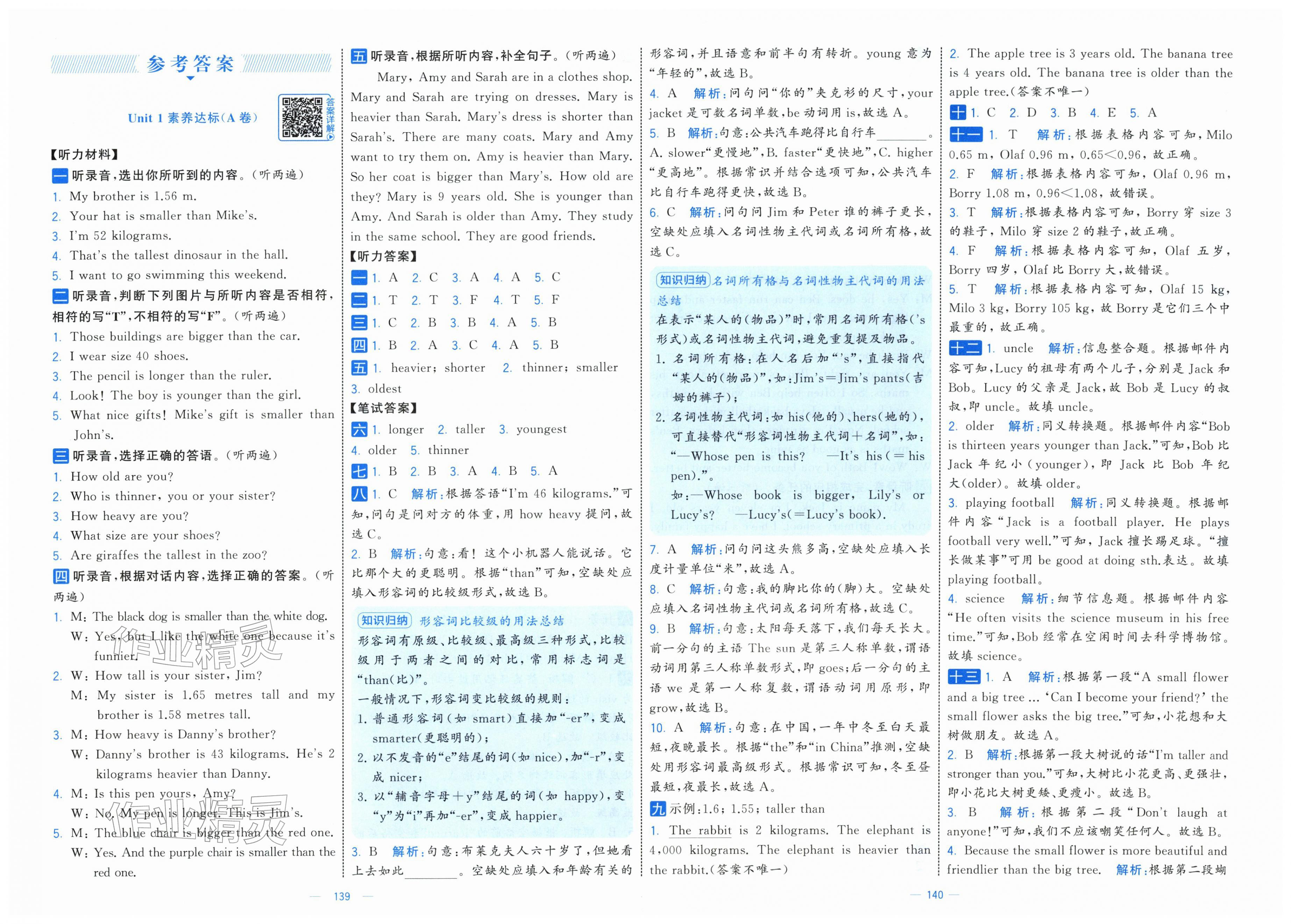 2026年学霸提优大试卷六年级英语下册人教版&nbsp;第1页