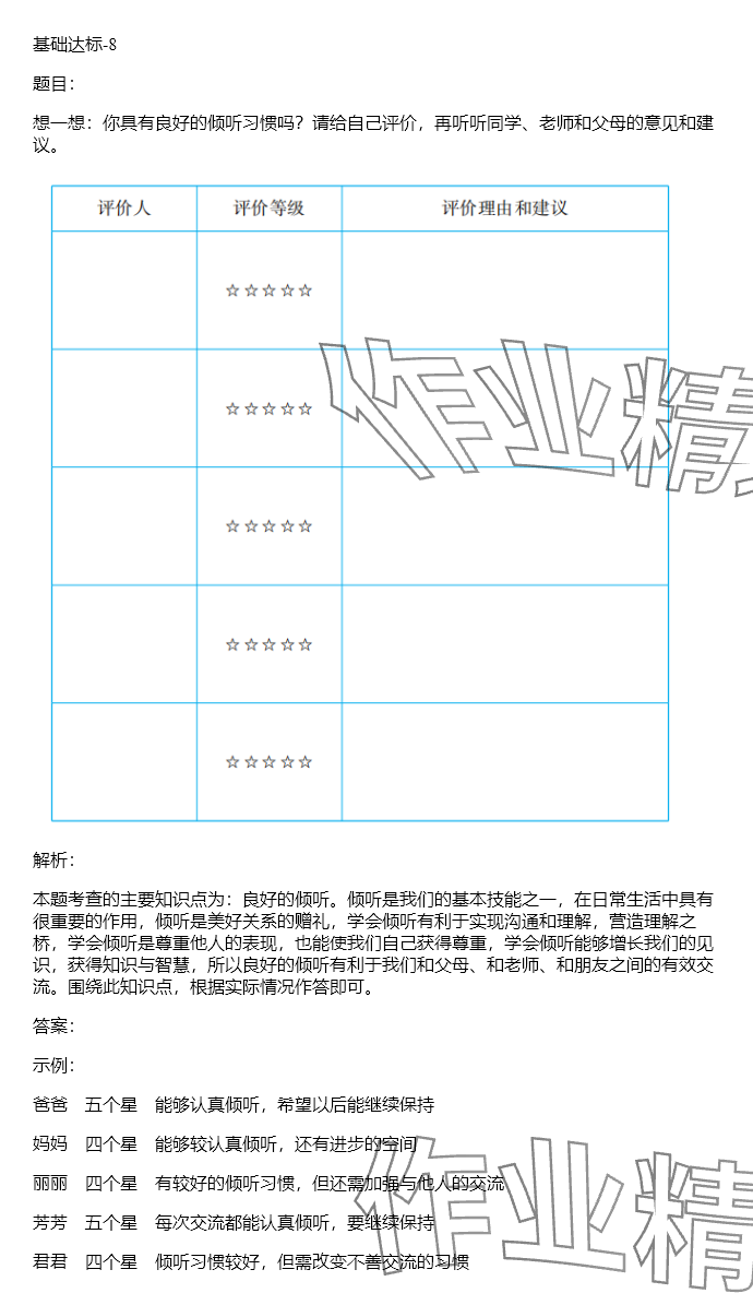 2024年同步實踐評價課程基礎訓練湖南少年兒童出版社五年級道德與法治上冊人教版 參考答案第21頁