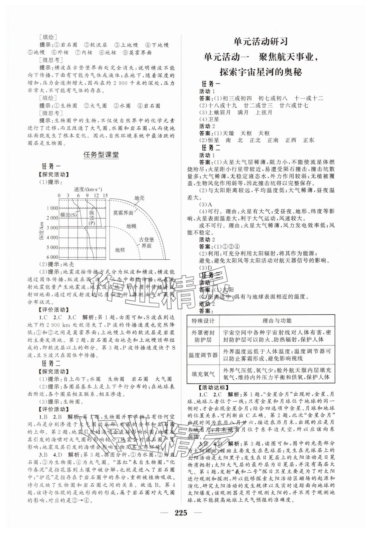 2024年新課程同步練習冊高中地理必修第一冊人教版海南專版 參考答案第3頁