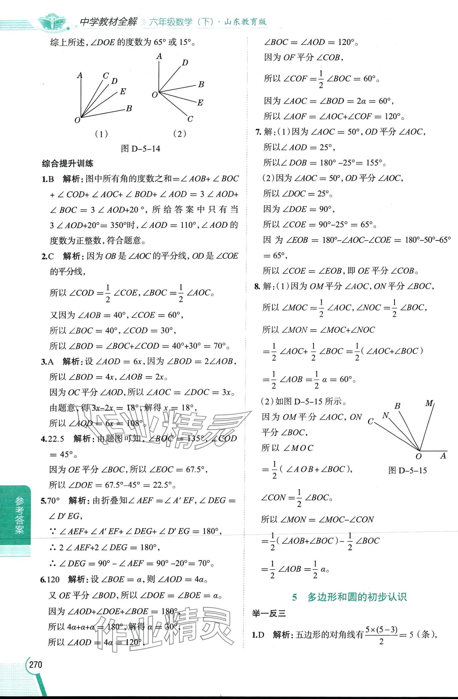 2024年教材全解六年級數(shù)學(xué)下冊魯教版 第5頁